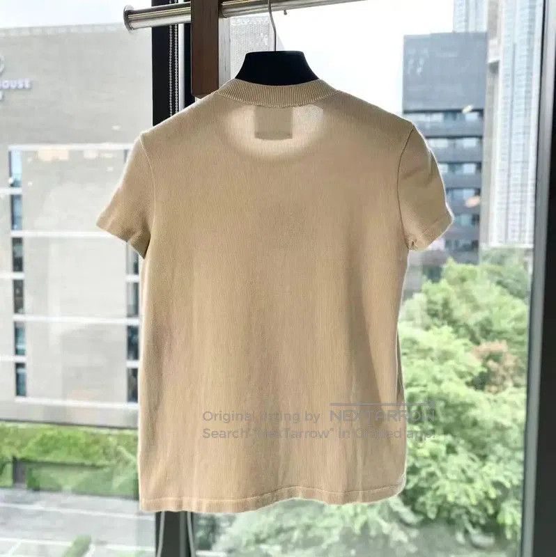 Chanel Chanel Khaki Cotton Women's T-shirt . Size XXS / US 00 / IT 34 - 2 Thumbnail