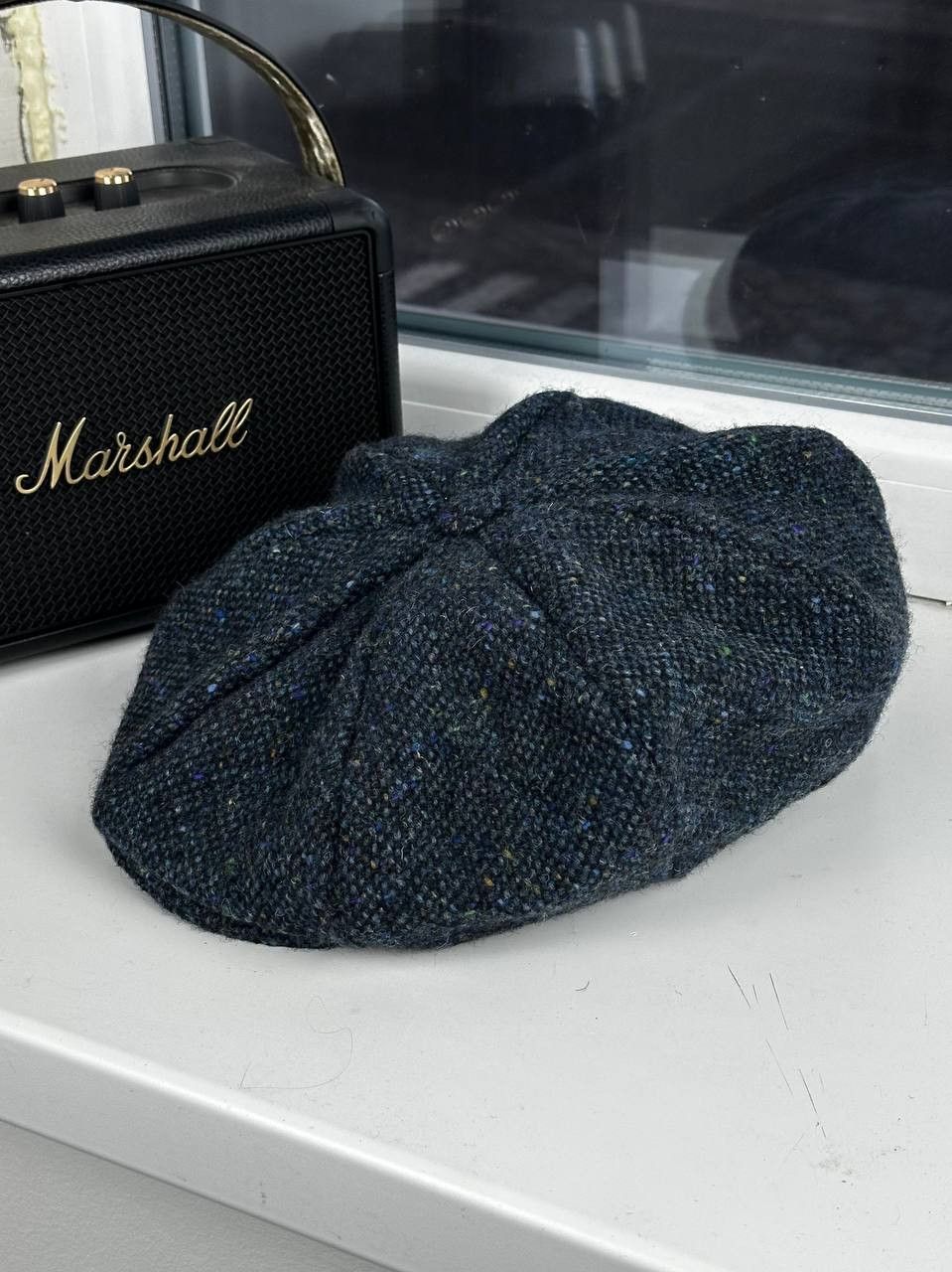Harris Tweed × Vintage Hanna Hats of Donegal Tweed Pure Wool Baker Boy Hat Size ONE SIZE - 2 Thumbnail