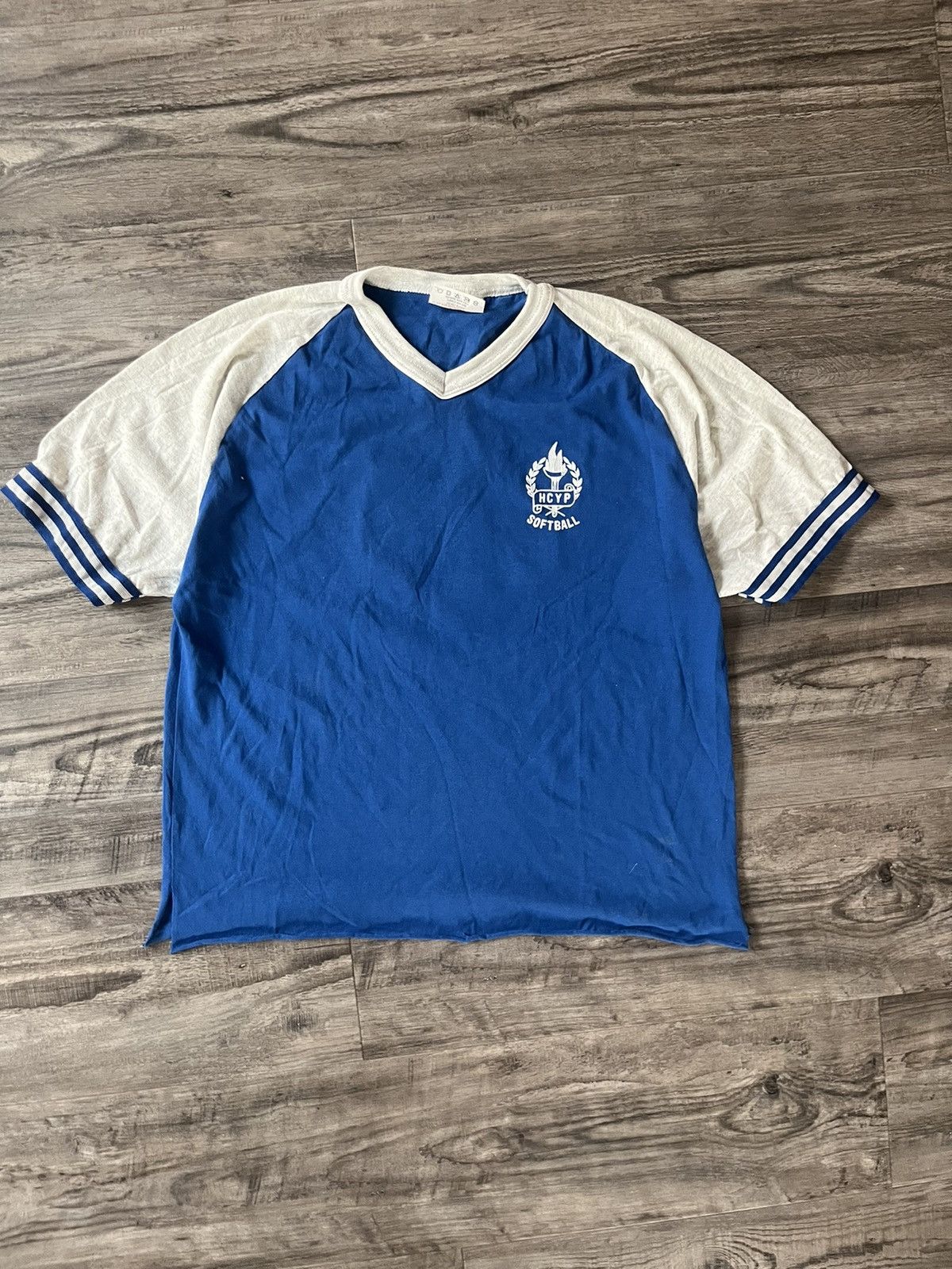 Japanese Brand × Vintage Vintage 90s y2k Softball Tee Size US L / EU 52-54 / 3 - 1 Thumbnail
