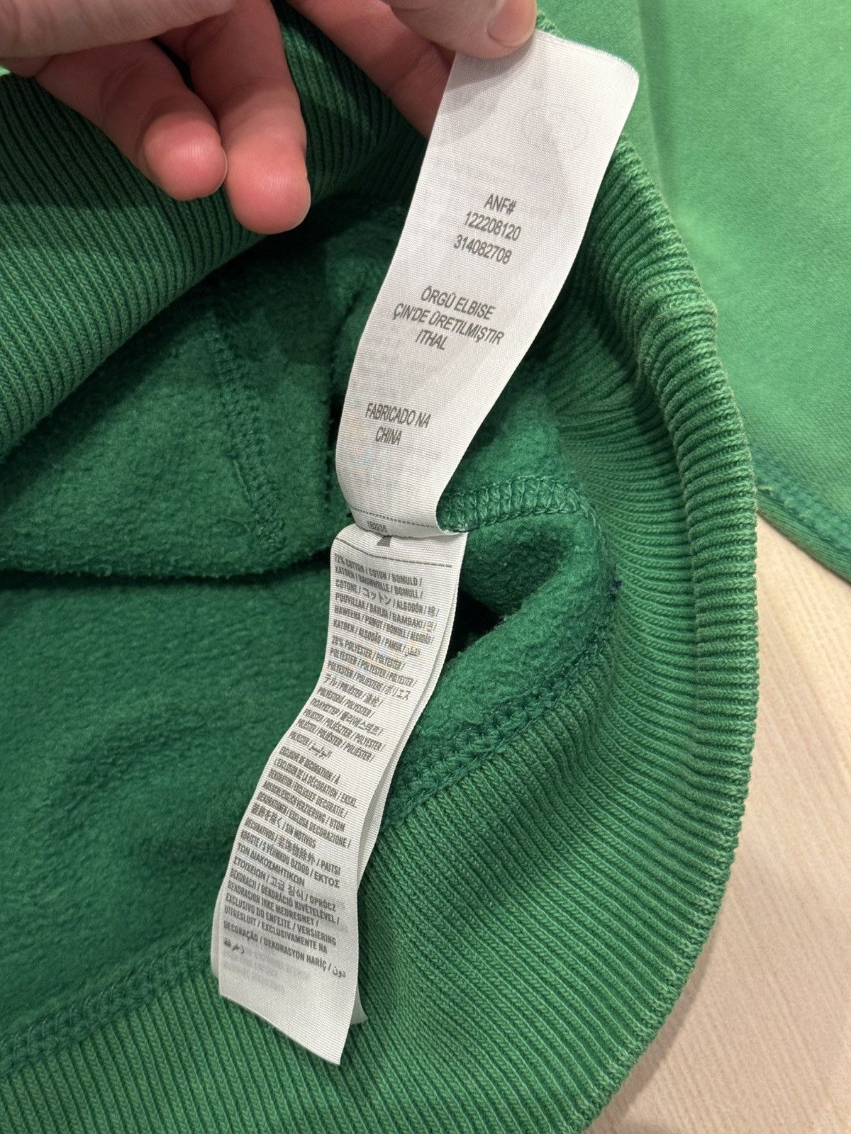 Abercrombie & Fitch Abercrombie & Fitch Green Rare Vintage Hoodie Size US M / EU 48-50 / 2 - 6 Thumbnail