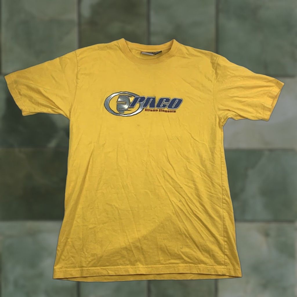 Vintage VINTAGE Paco Sport Jeans T-Shirt Men XL Yellow Grunge 90s Y2K Skater Streetwear Size US XL / EU 56 / 4 - 1 Thumbnail