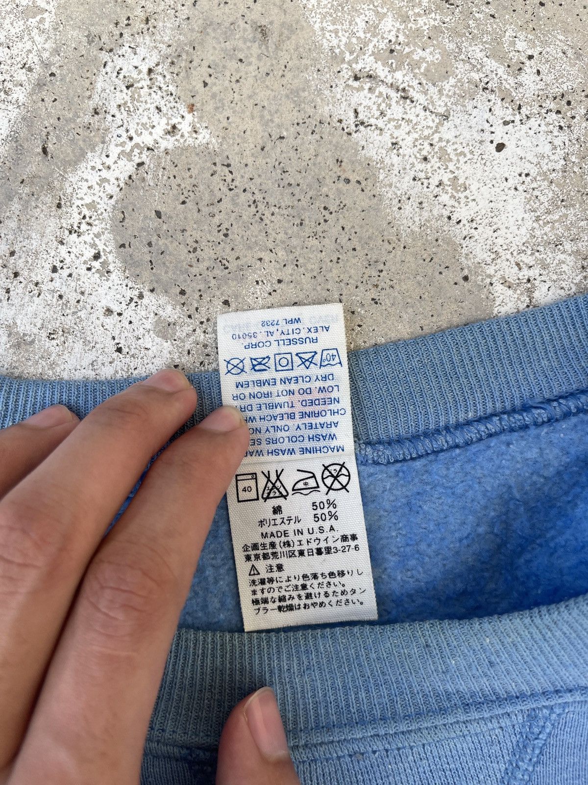 Russell Athletic × Vintage 90s Russell Athletic Blank Sweatshirt Size US L / EU 52-54 / 3 - 9 Thumbnail