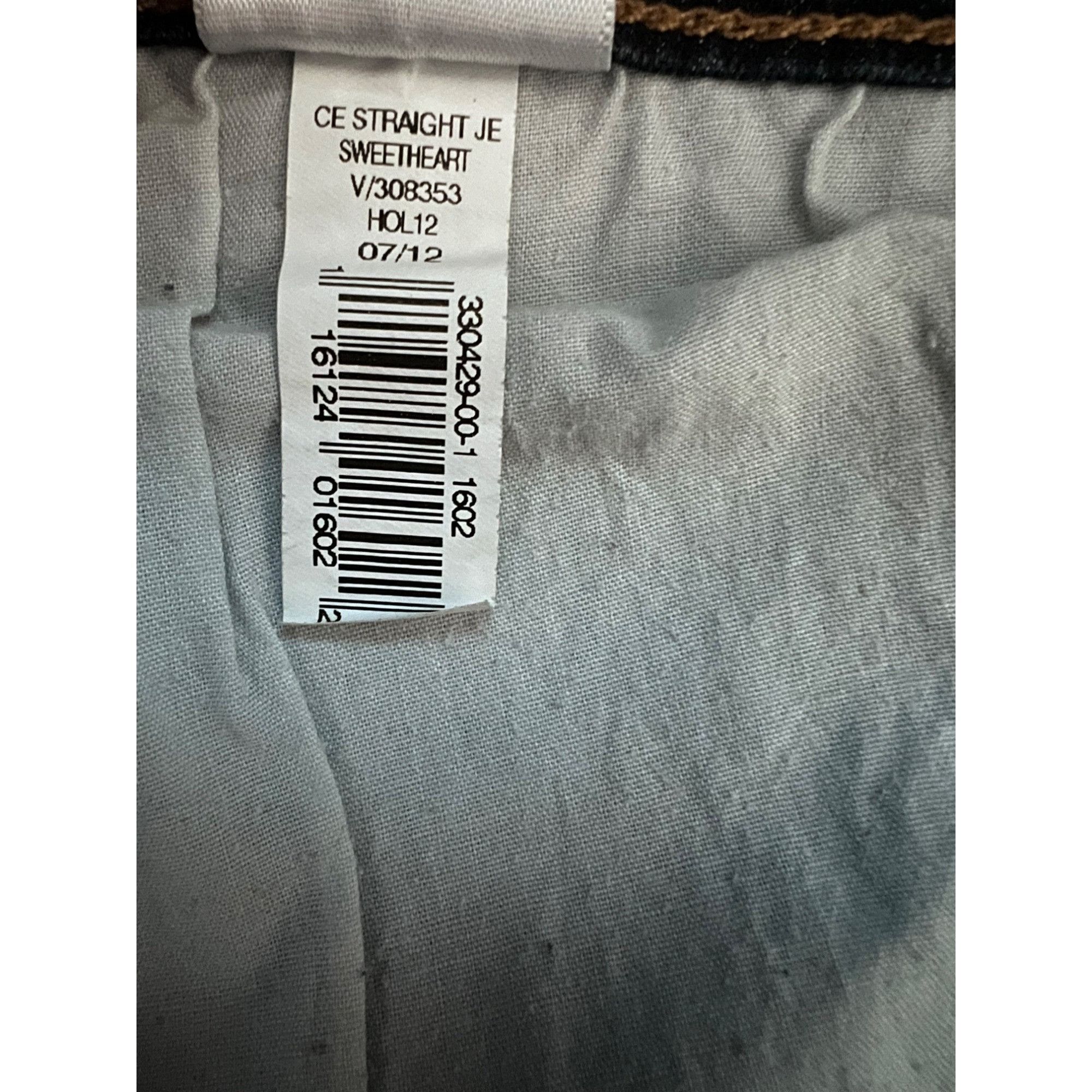 Old Navy Old Navy Sweetheart Womens Straight Leg Jeans Plus 16 Dark W Size 38" / US 16 / IT 52 - 7 Thumbnail