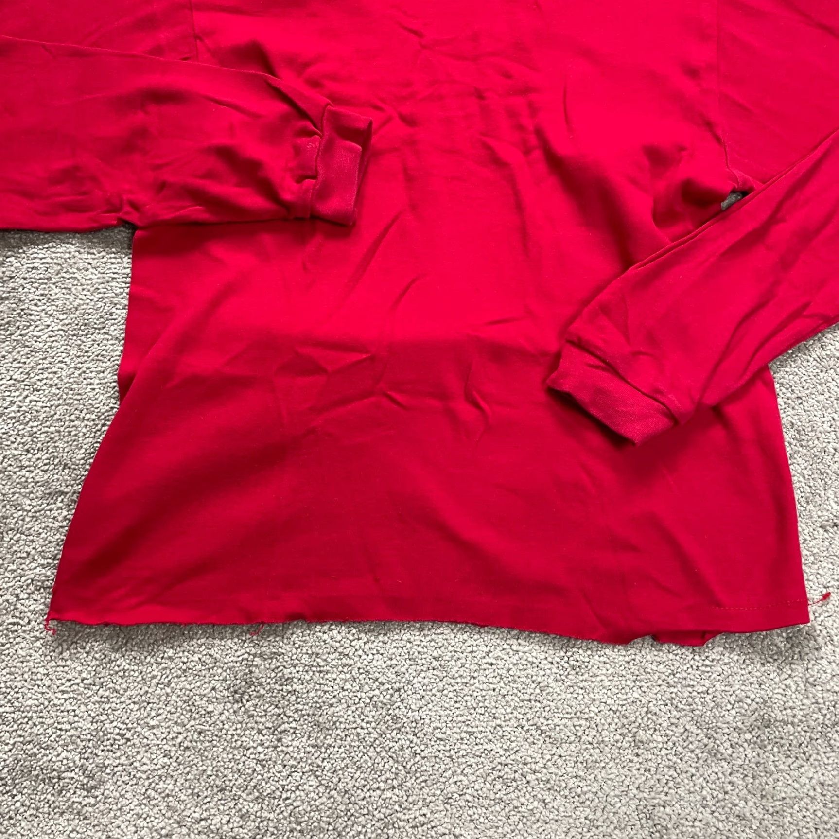 Vintage VINTAGE REI Turtle Neck Sweater Woman Medium Solid Red Long Sleeve Cotton Outdoor Casual Size M / US 6-8 / IT 42-44 - 3 Thumbnail