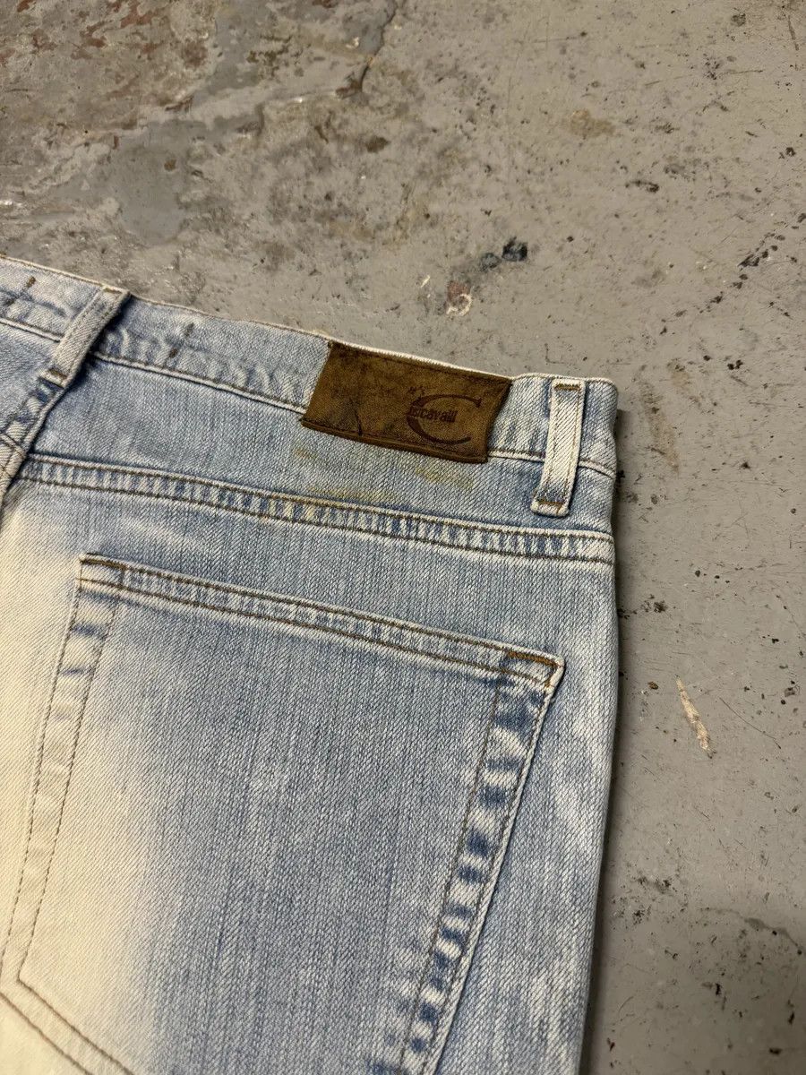 Just Cavalli 2000s Cavalli Blue White Faded Denim Jeans Size US 31 - 7 Thumbnail