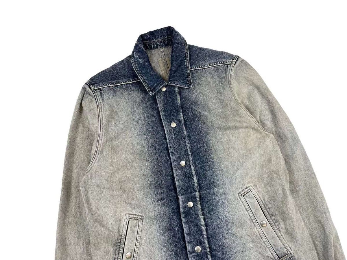 Rick Owens Drkshdw Rick Owens Drkshdw Mineral Pearl Degrade Denim Jacket Size US S / EU 44-46 / 1 - 3 Thumbnail