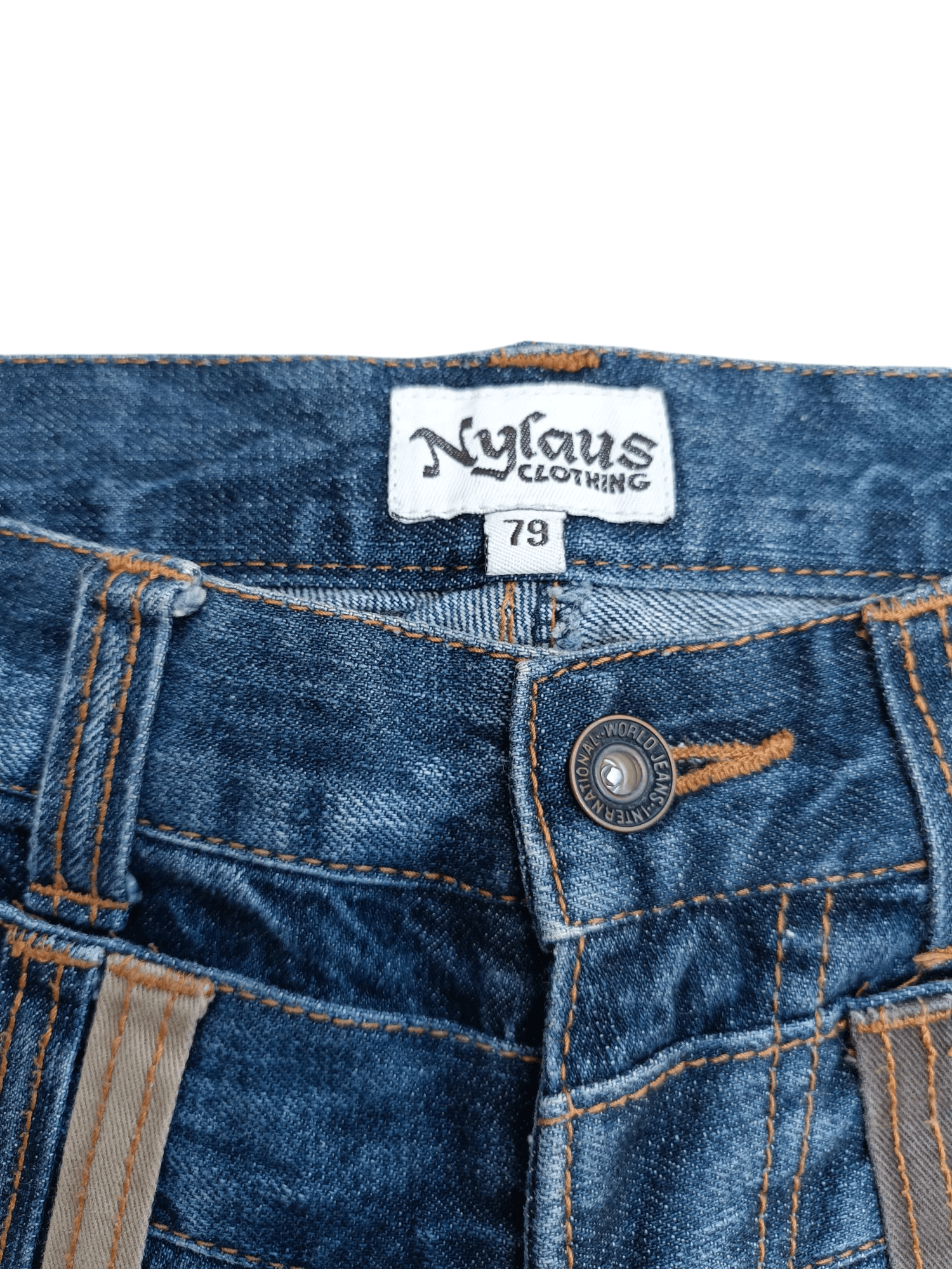 Hysteric Glamour × Japanese Brand × PPFM SICK🔥Nylaus Double Waist Distressed Denim E265 Size US 30 / EU 46 - 8 Thumbnail