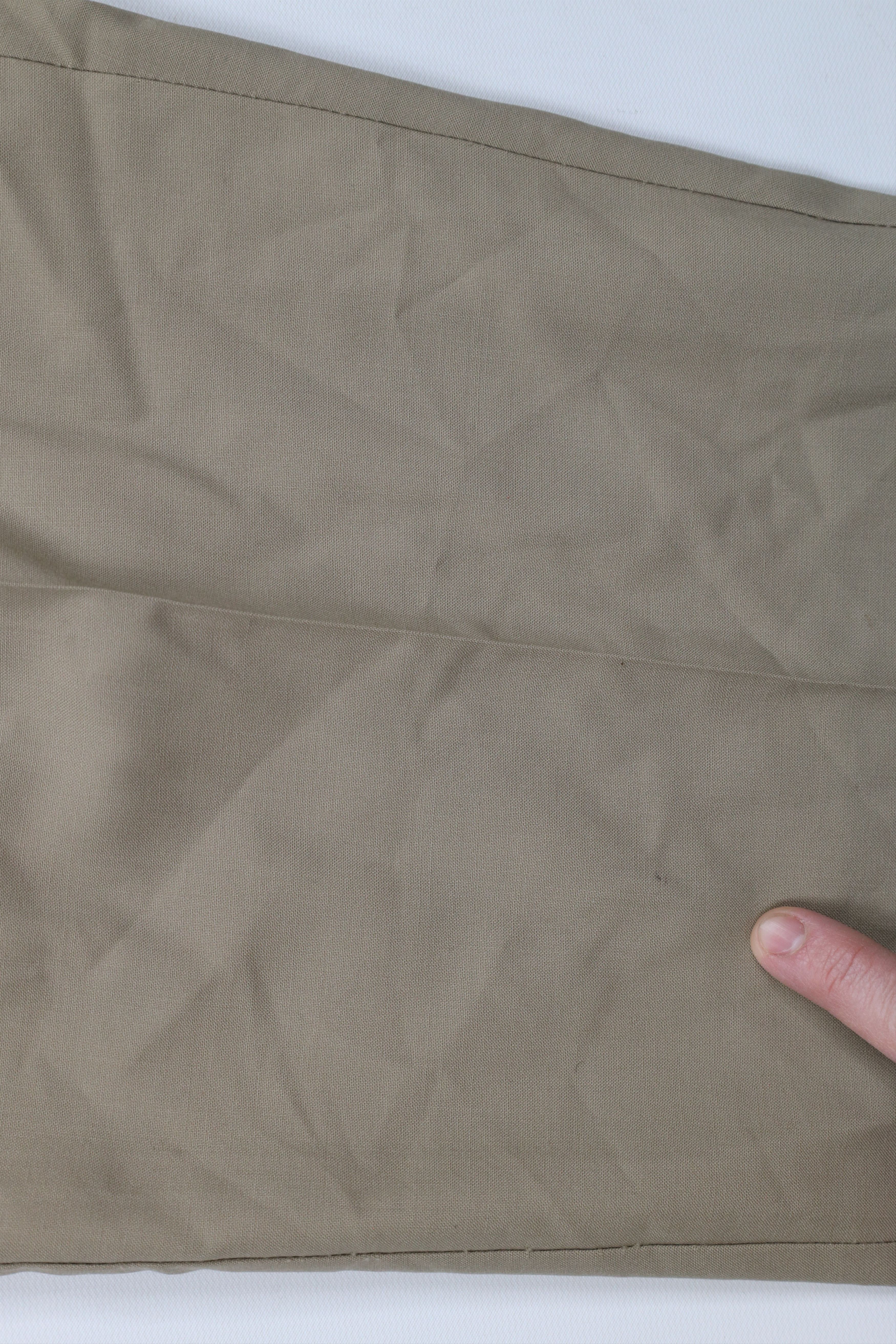 Brooks Brothers × Vintage Vintage 90s Brooks Brothers Cuffed Wool Chino Pants Beige Size US 36 / EU 52 - 7 Thumbnail