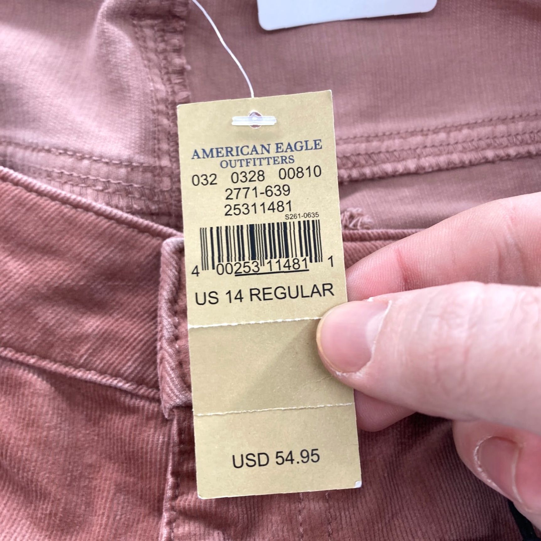 American Eagle Outfitters American Eagle Outfitters Corduroy Jeggings Women's 14 Brown Stretch Low Rise Skinny Ankle Jeans Size 24" / US 00 / IT 34 - 6 Thumbnail