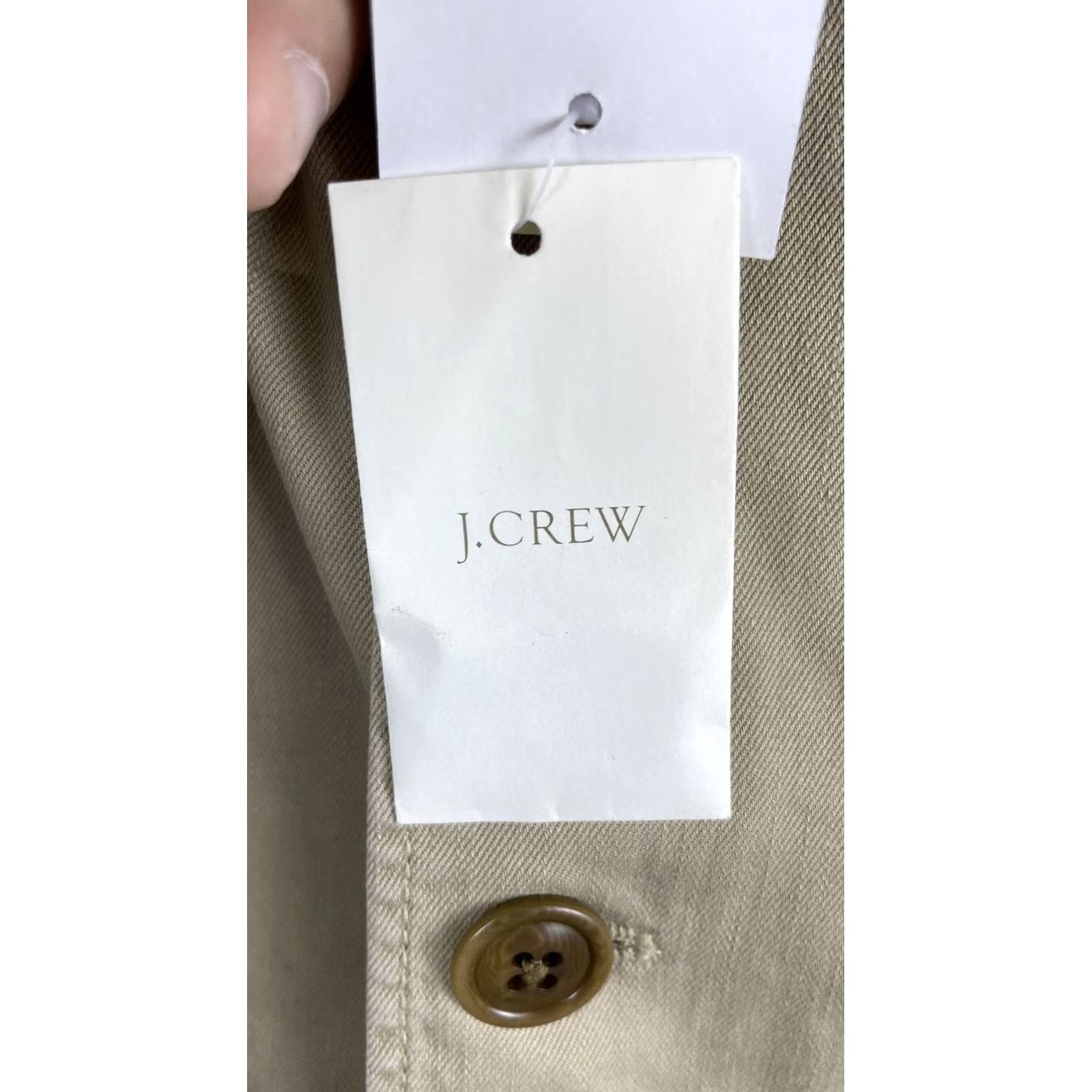 J.Crew J.Crew Blazer Mens XL Beige Khaki Casual Unstructured 3 Button Sport Coat New Size 46R - 3 Thumbnail