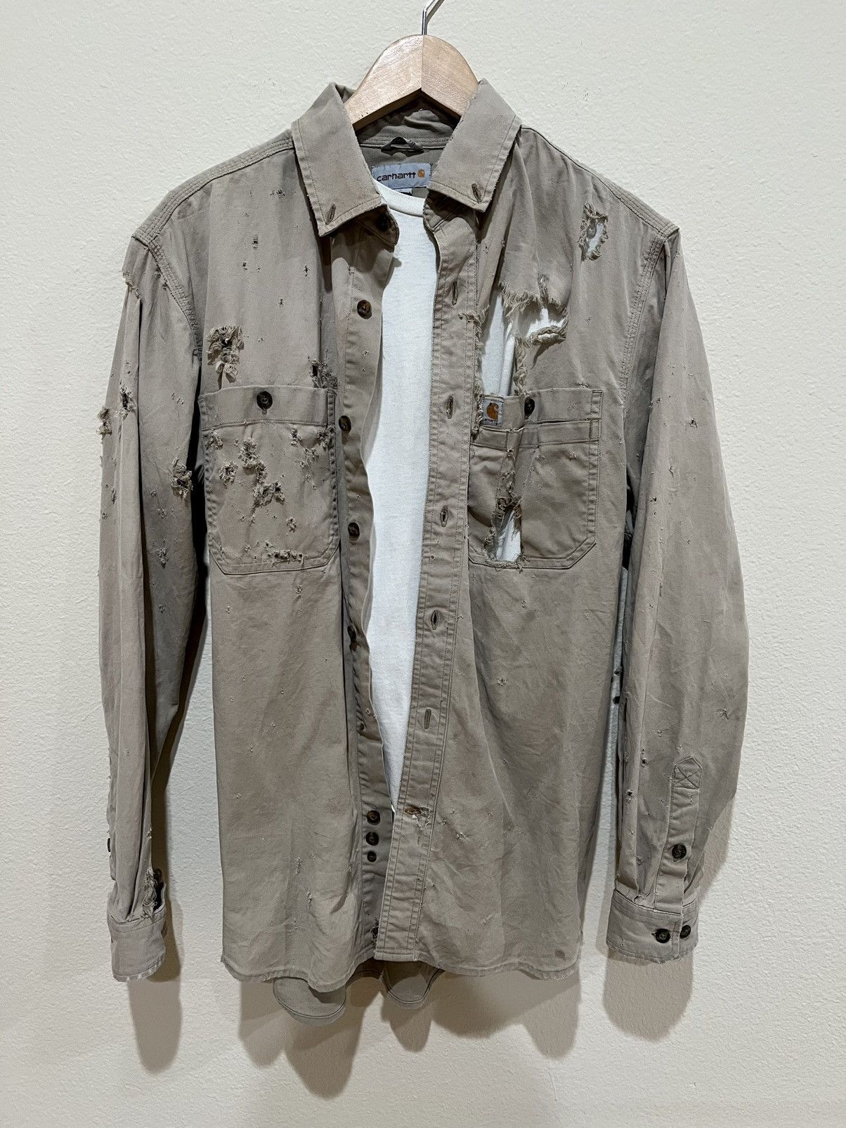 Carhartt Carhartt thrashed button up Size US M / EU 48-50 / 2 - 2 Thumbnail