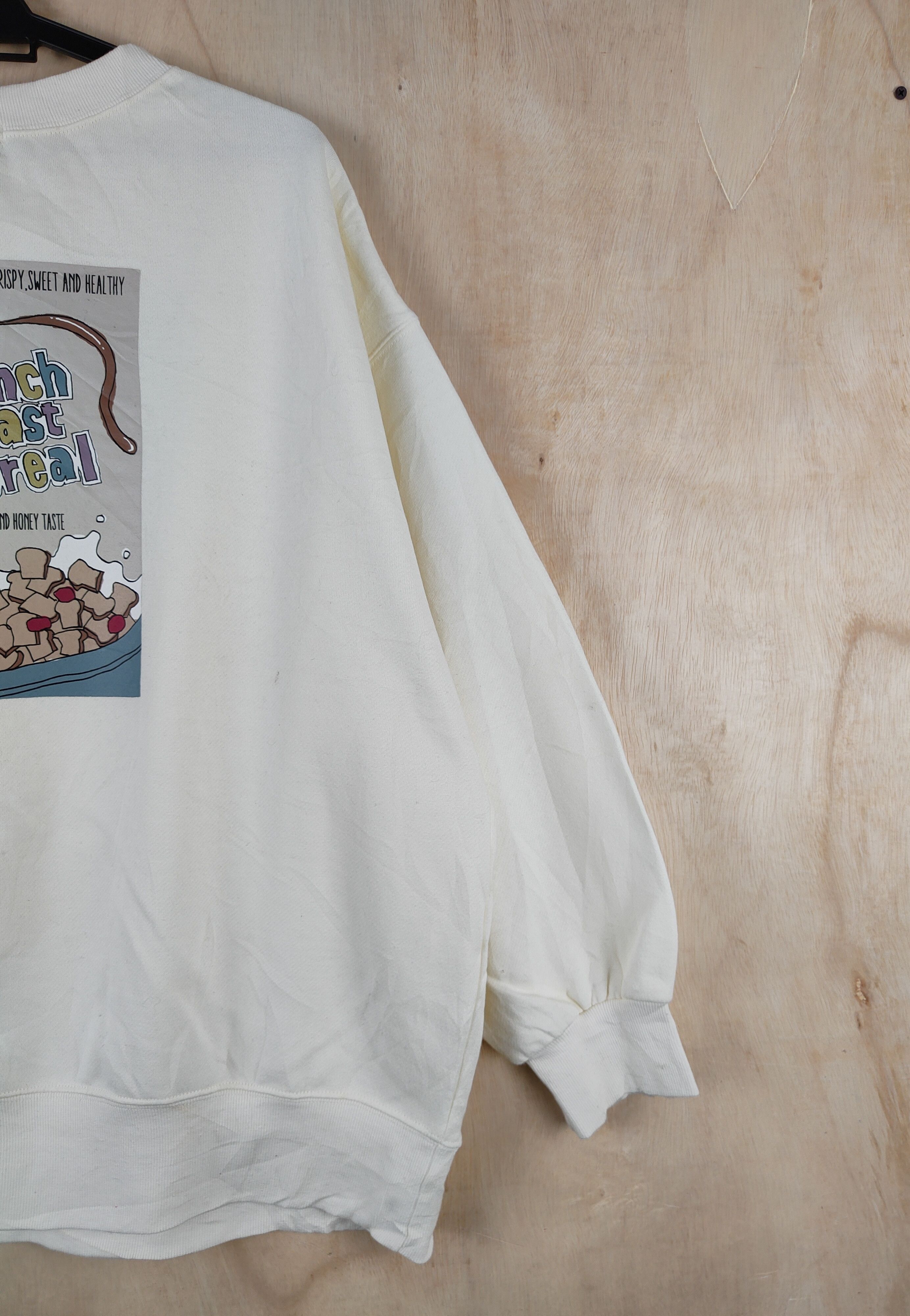 Japanese Brand × Vintage W Closet Ivory Sweatshirts #S2553 Size US XL / EU 56 / 4 - 11 Thumbnail