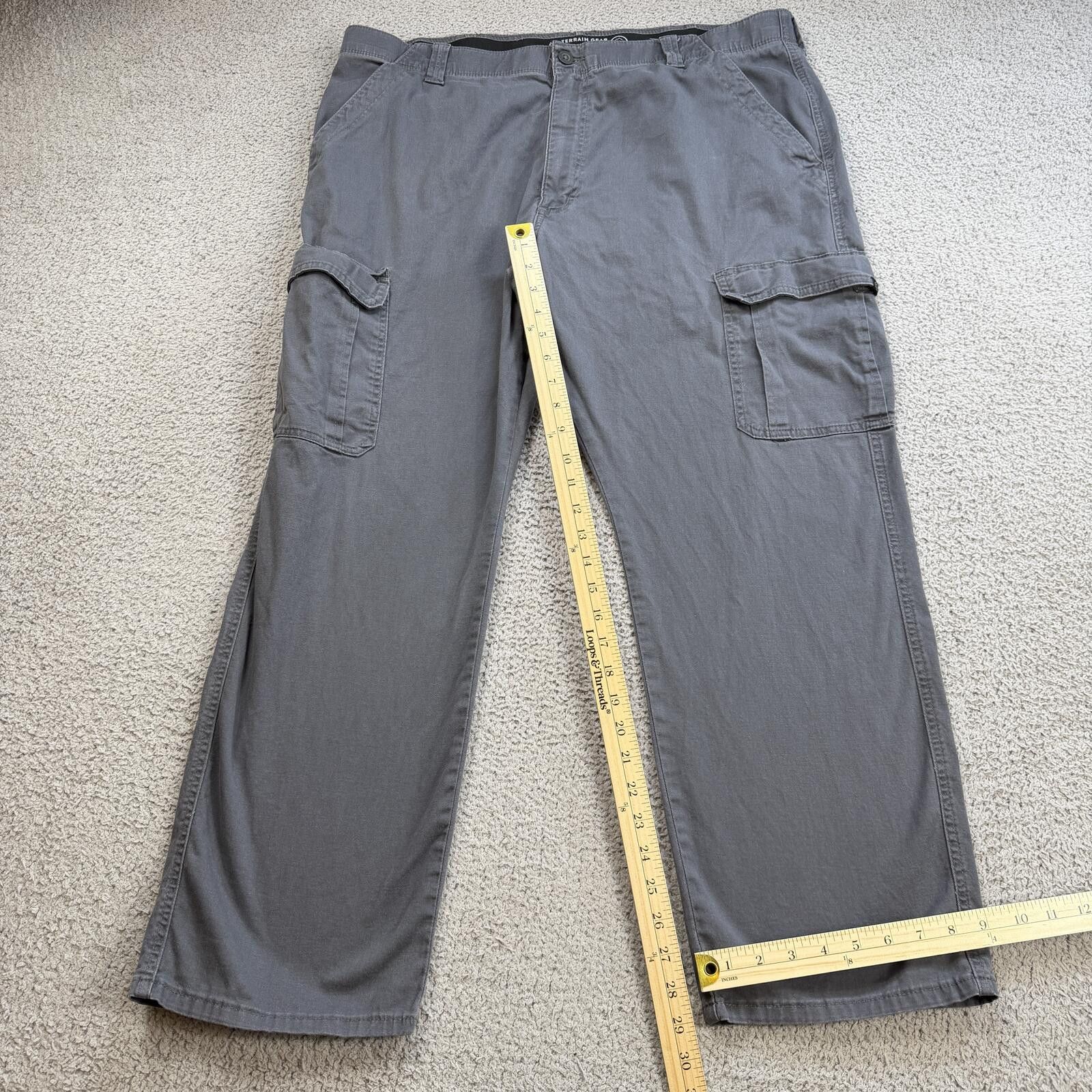 Wrangler Wrangler ATG Cargo Pants Men 40x30 Gray Utility Hiking Size US 40 / EU 56 - 4 Thumbnail