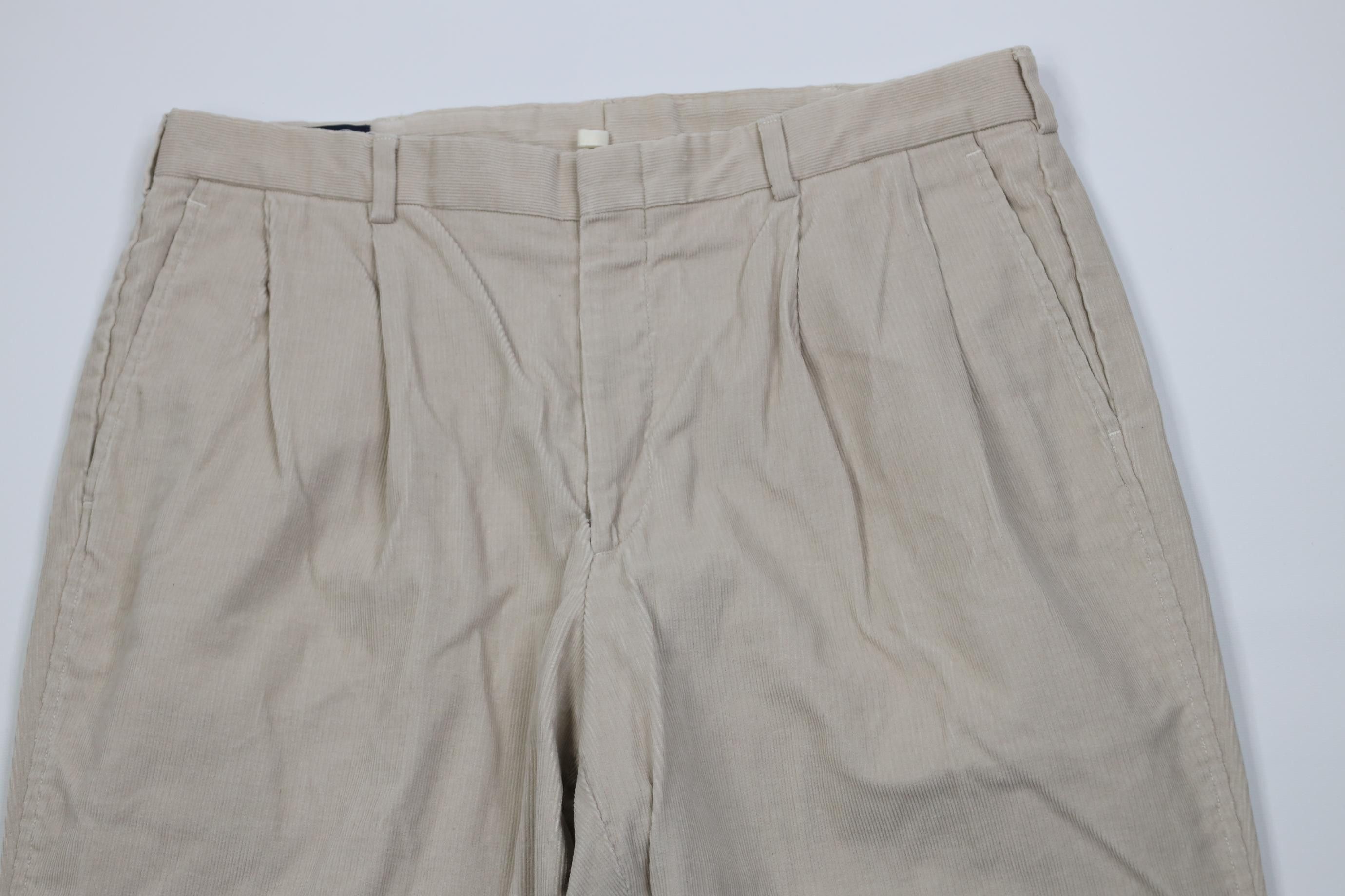 Lands' End Vintage 90s Lands End Wide Leg Chino Pants Stone USA Size US 36 / EU 52 - 2 Thumbnail