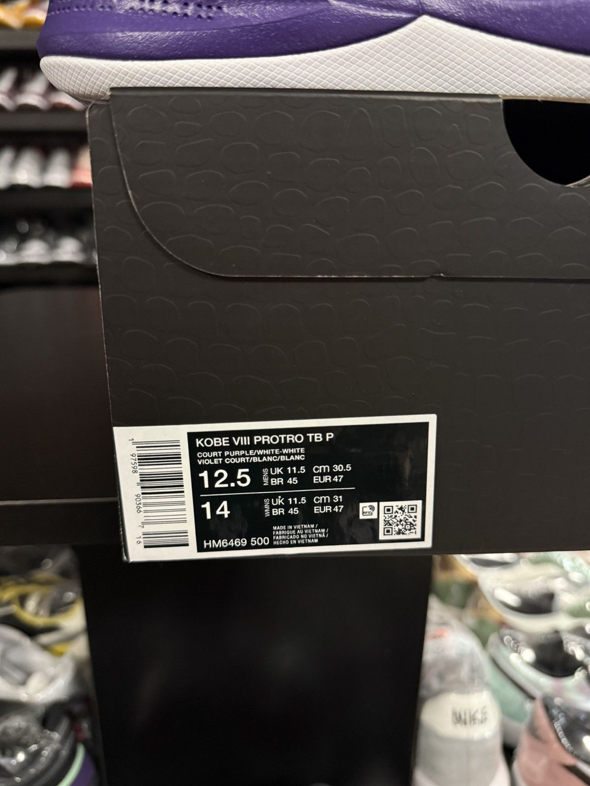 Nike Kobe VIII 8 Protro TB Promo Purple Size 12.5 HM6469-500 PE Size US 13 / EU 46 - 15 Thumbnail