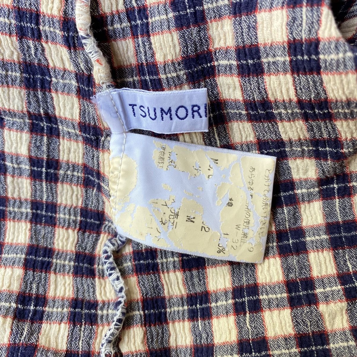 Tsumori Chisato Tsumori Chisato Vintage Plaid Button-Up Pleated Shirt Size M / US 6-8 / IT 42-44 - 8 Thumbnail