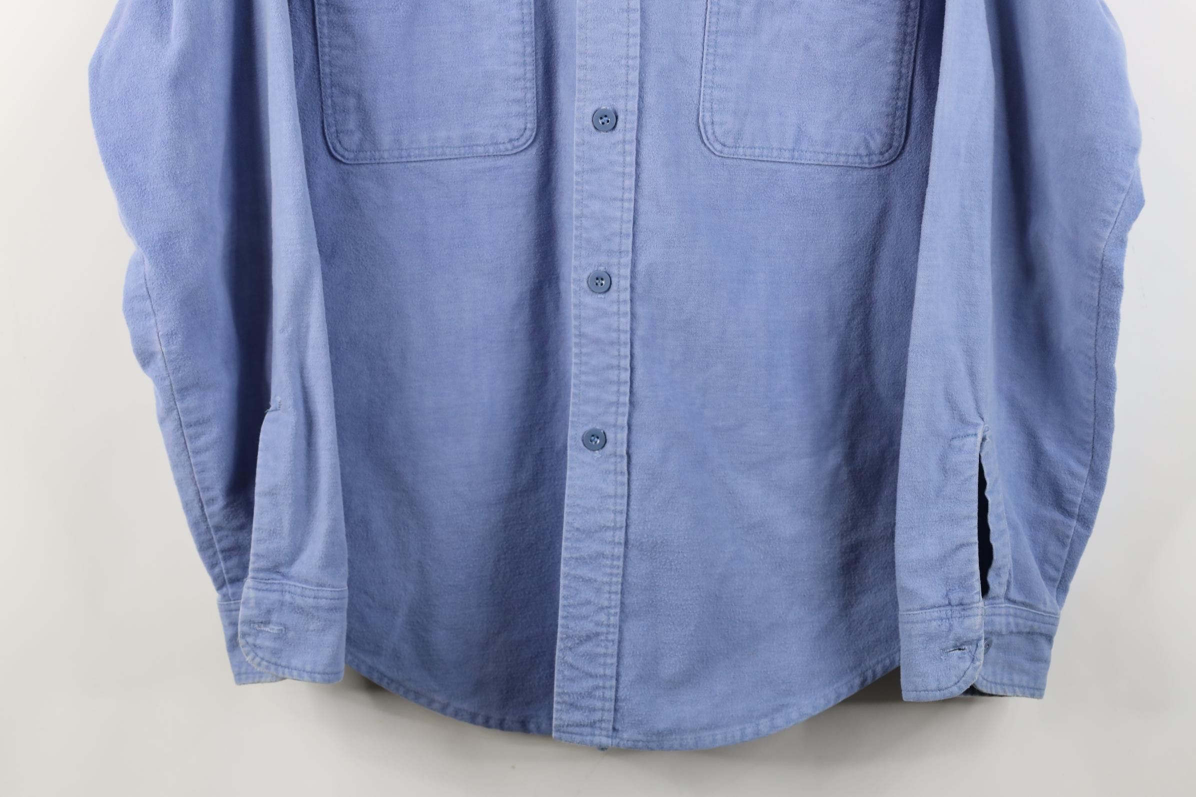 Vintage Vintage 70s Streetwear Chamois Cloth Button Shirt Blue USA Size US M / EU 48-50 / 2 - 3 Thumbnail