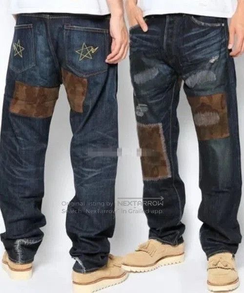 Bape BAPE Camo Distressed Denim Pants. Size US 26 / EU 42 - 9 Thumbnail