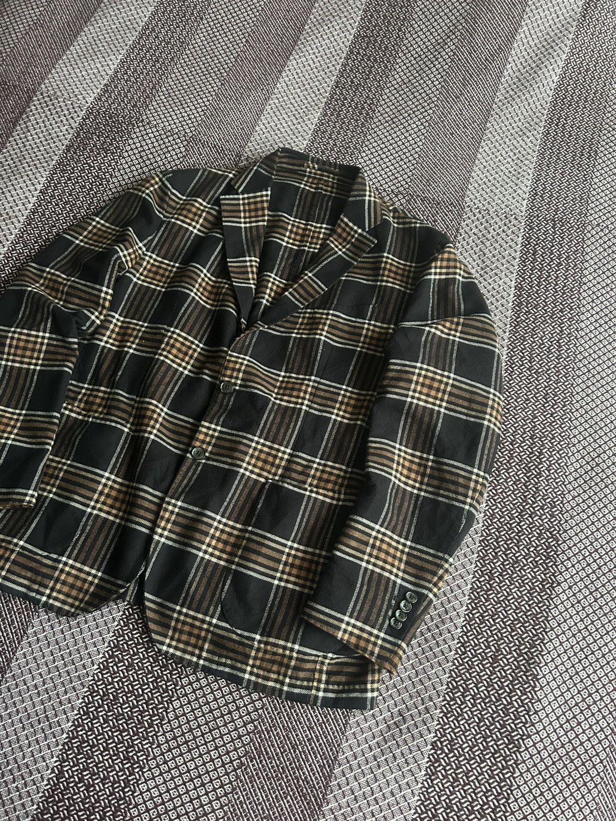 L.B.M. 1911 L.B.M. 1911 Mens Blazer 2 Button Solid Style Rare Size 46R Size 46R - 2 Thumbnail