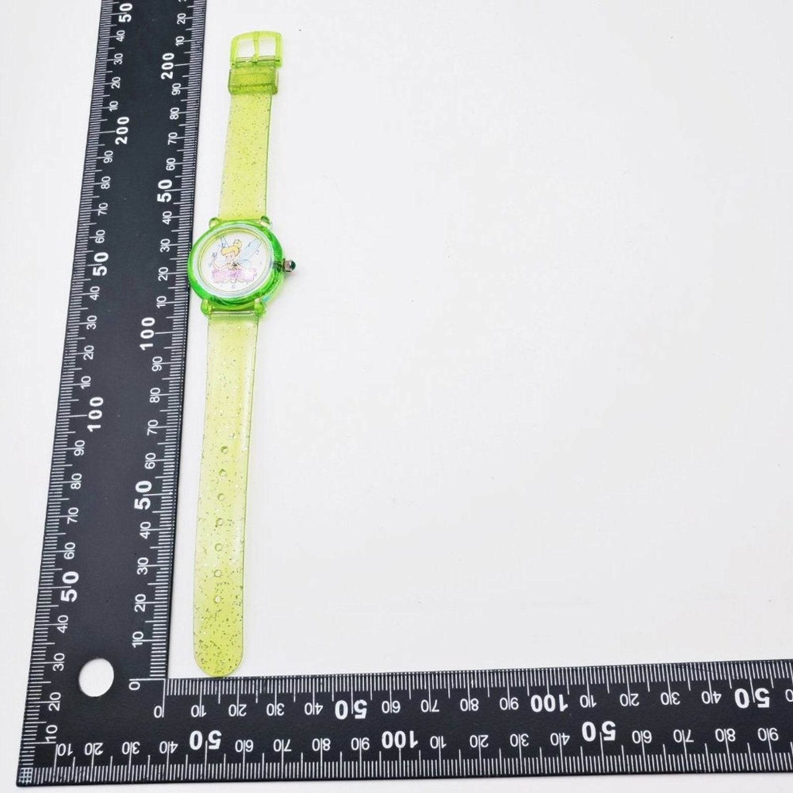 Disney Sparkle w This Disney Tinker Bell Green Rubber Sparkle Watch Size ONE SIZE - 8 Thumbnail