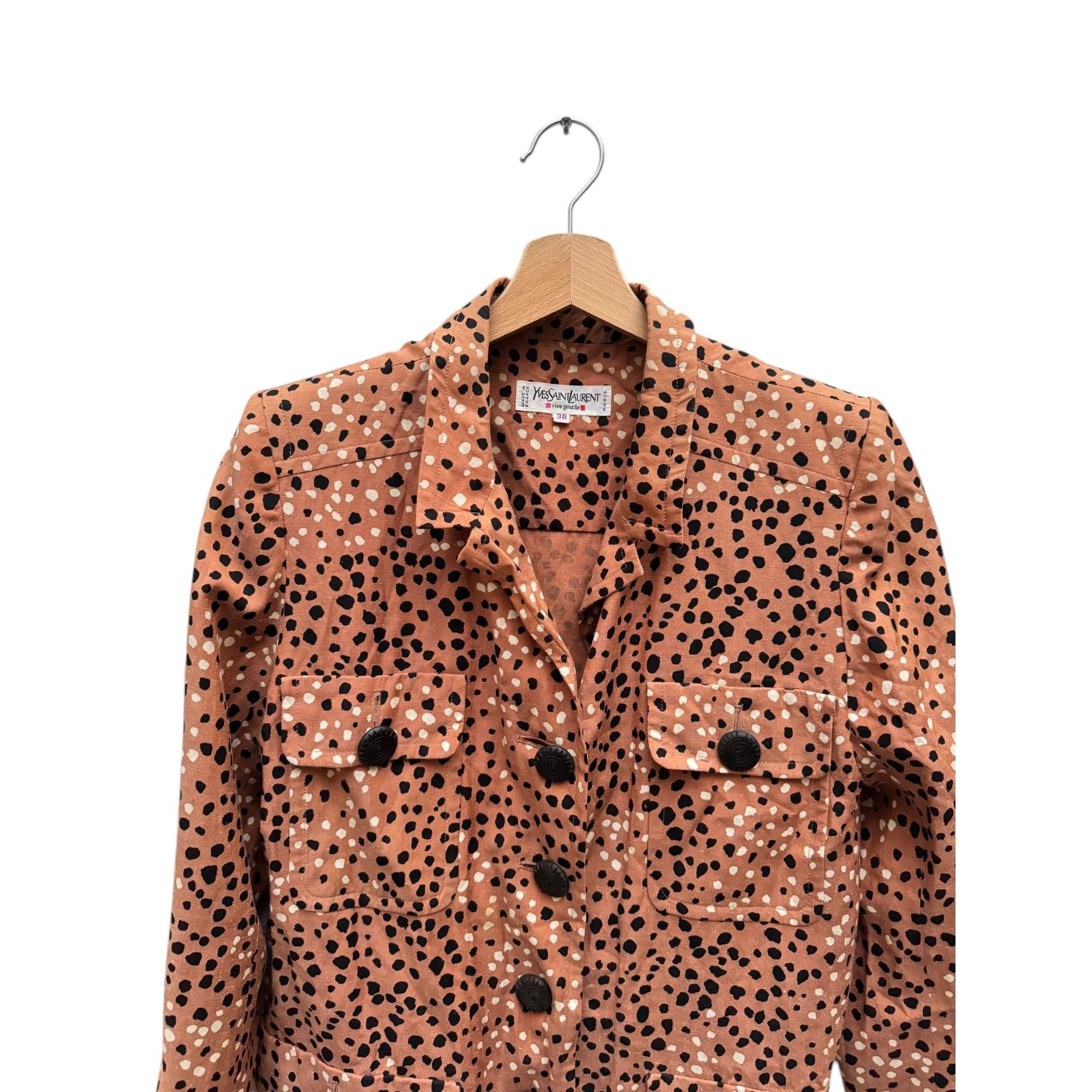 Yves Saint Laurent Dot Cheetah Safari Saharian Jacket Size M / US 6-8 / IT 42-44 - 2 Thumbnail