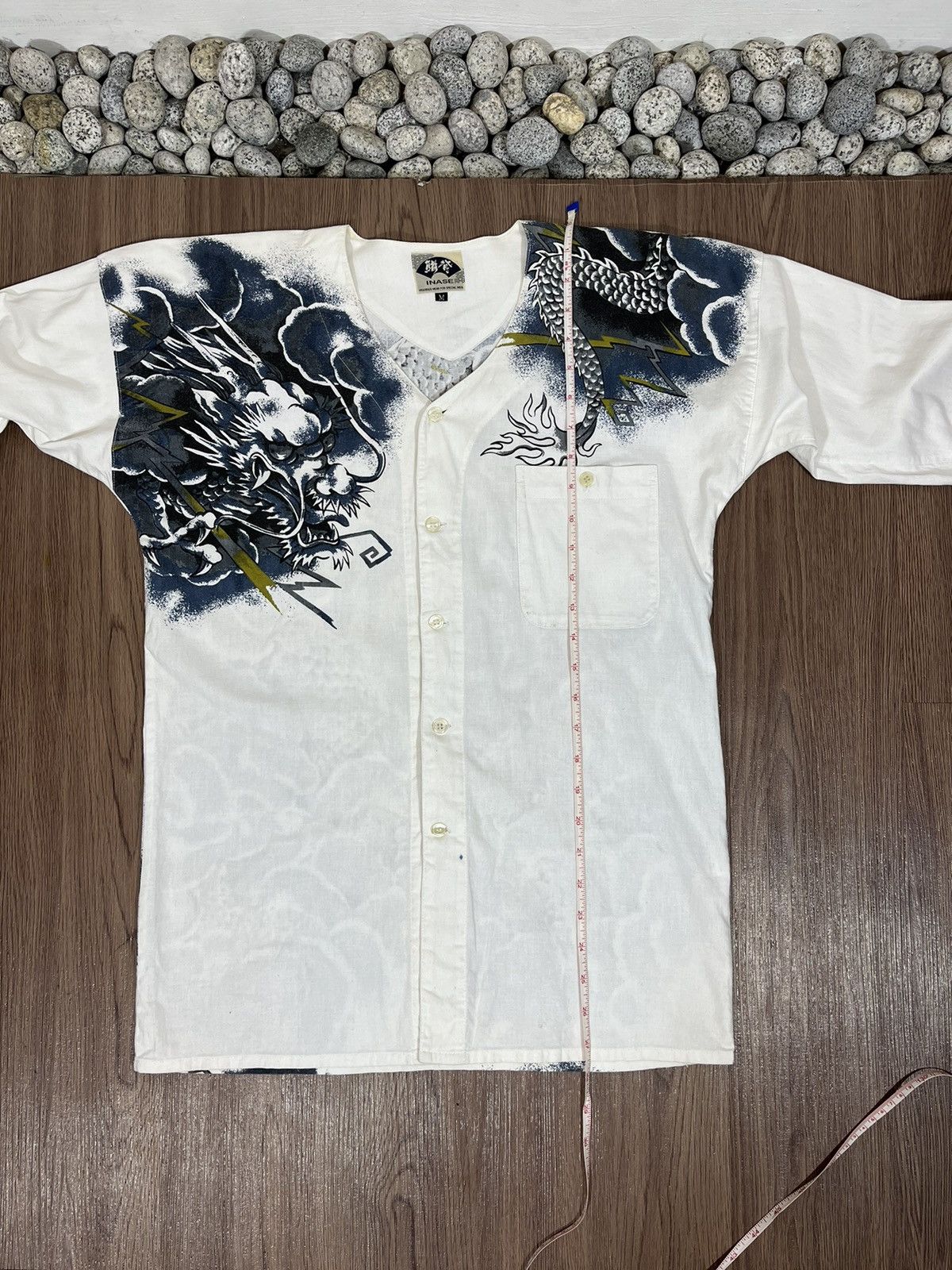 Japanese Brand Inase Vintage Japan Sukajan Dragon Button Shirt Size US M / EU 48-50 / 2 - 12 Thumbnail