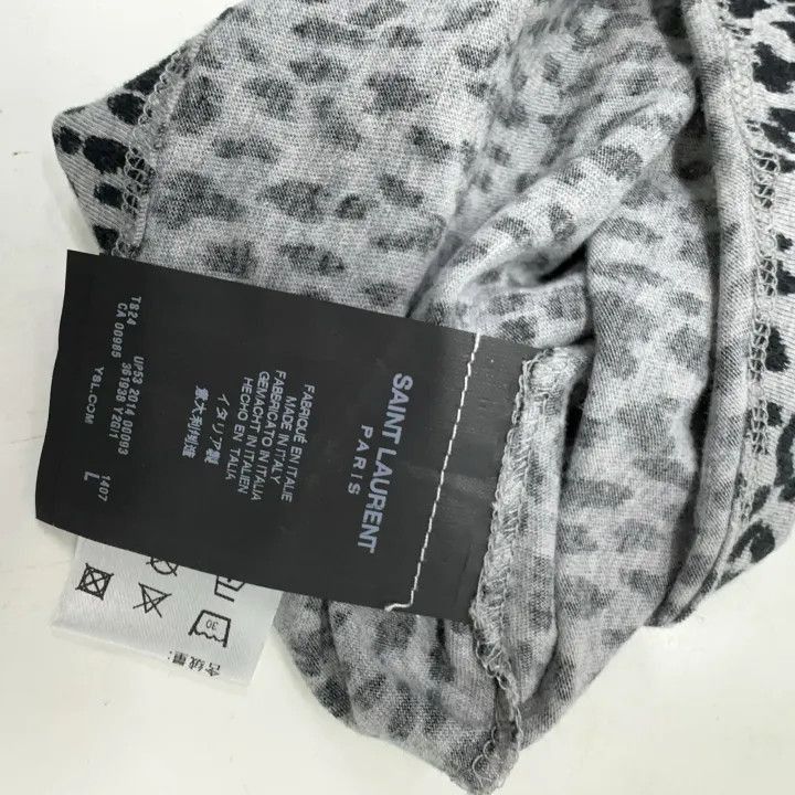 Saint Laurent Paris Saint Laurent Leopard Print Comfortable T-shirt-2507 Size US L / EU 52-54 / 3 - 4 Thumbnail