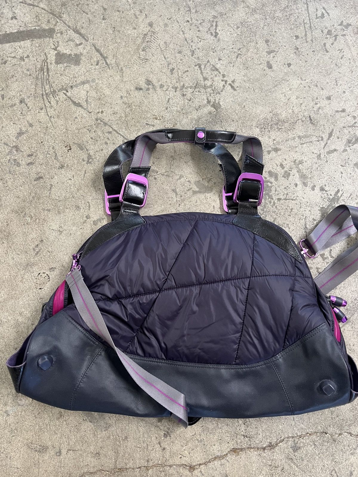 Nike Rare Nike Purple quilted overnight bag y2k oversized Size ONE SIZE - 2 Thumbnail