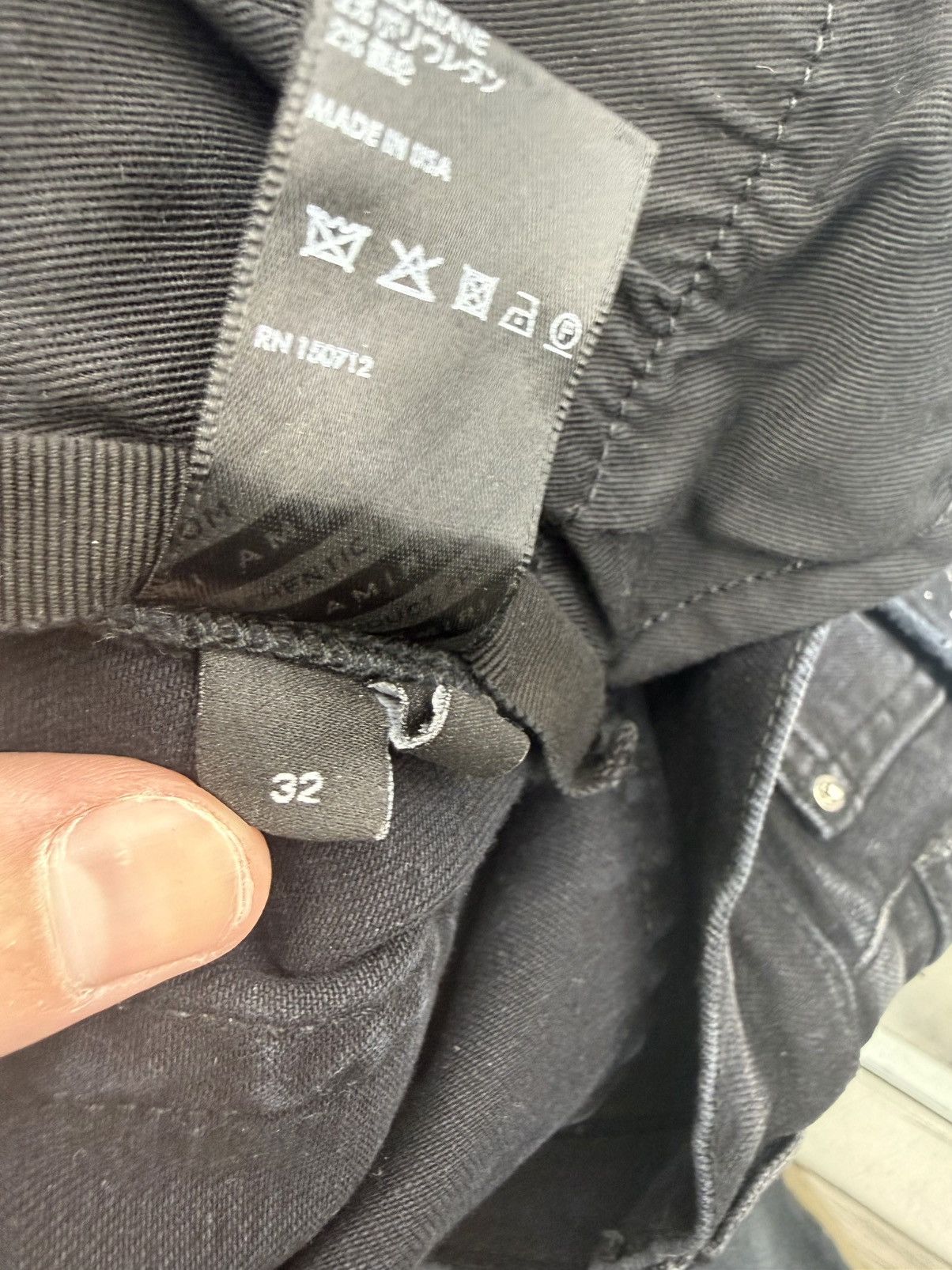 Amiri Brand New Amiri - MA Drip Denim (Aged Black) Size US 32 / EU 48 - 6 Thumbnail