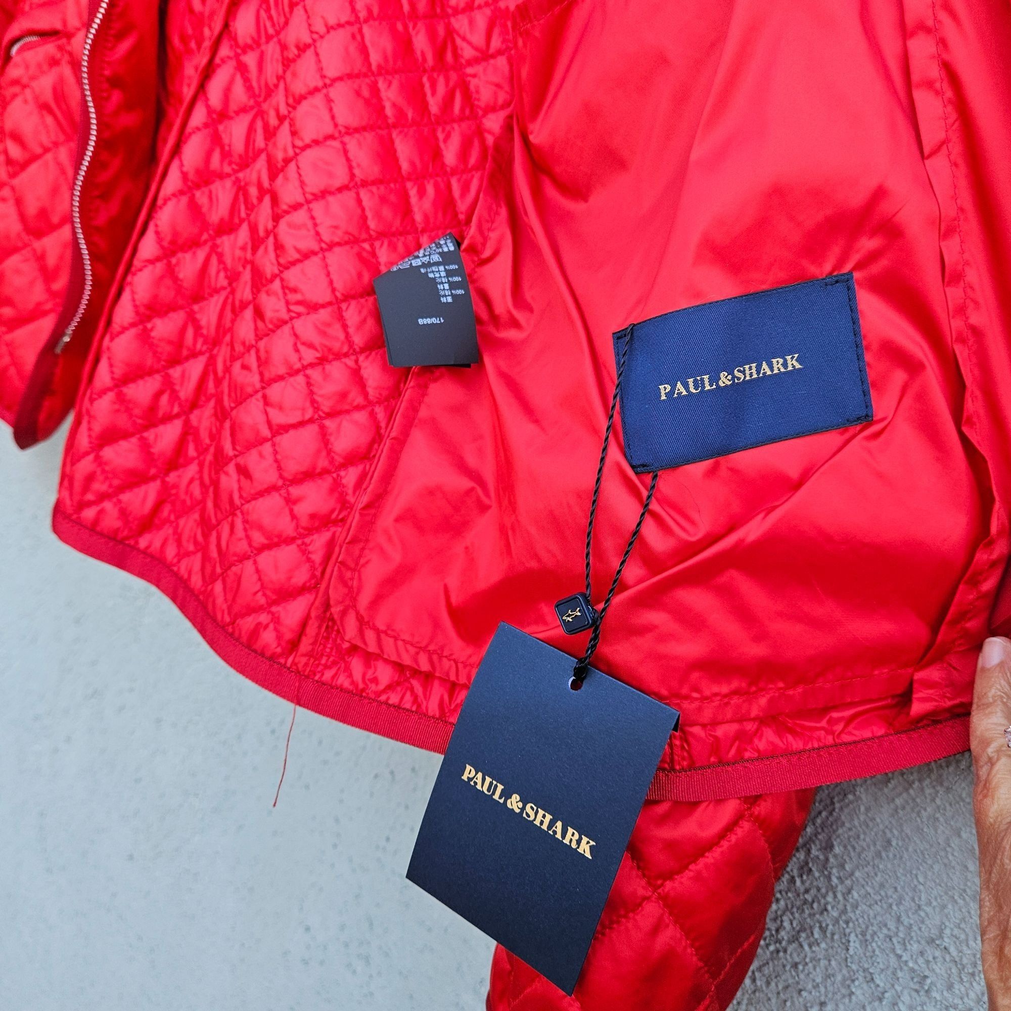 Paul & Shark Paul & Shark Men’s Red Quilted Nylon Jacket L Lightweight Zi Size US L / EU 52-54 / 3 - 2 Thumbnail