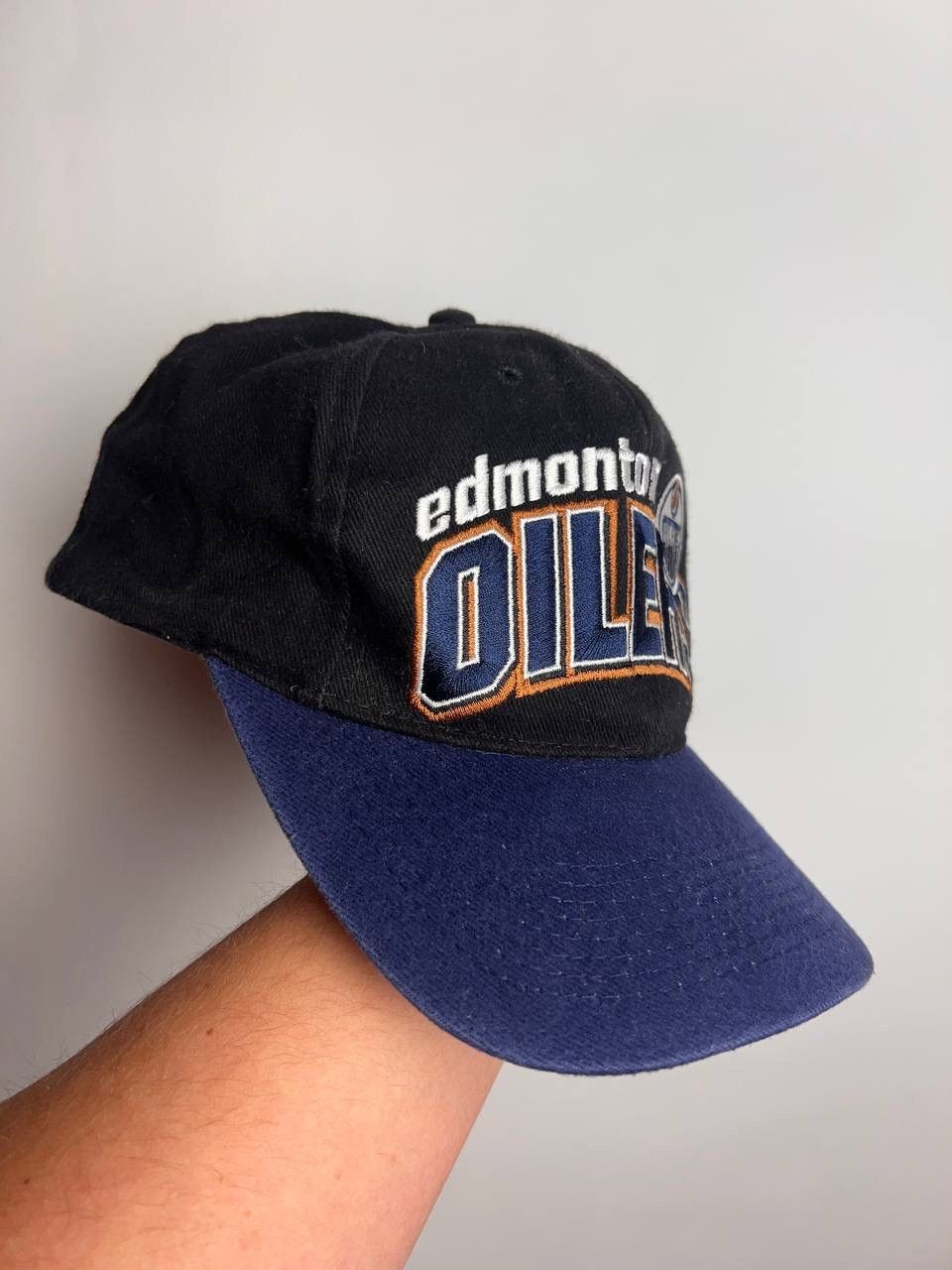 NHL × Vintage Vintage 90’s Starters Edmonton Oilers Hat Navy Size ONE SIZE - 3 Thumbnail