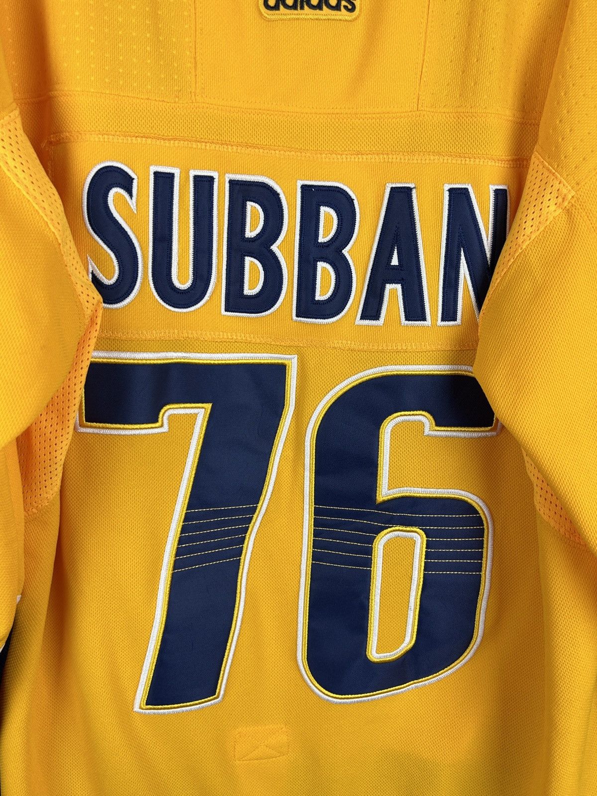 Adidas Adidas Nashville Predators #76 Subban NHL Hockey Jersey 50 Size US M / EU 48-50 / 2 - 9 Thumbnail