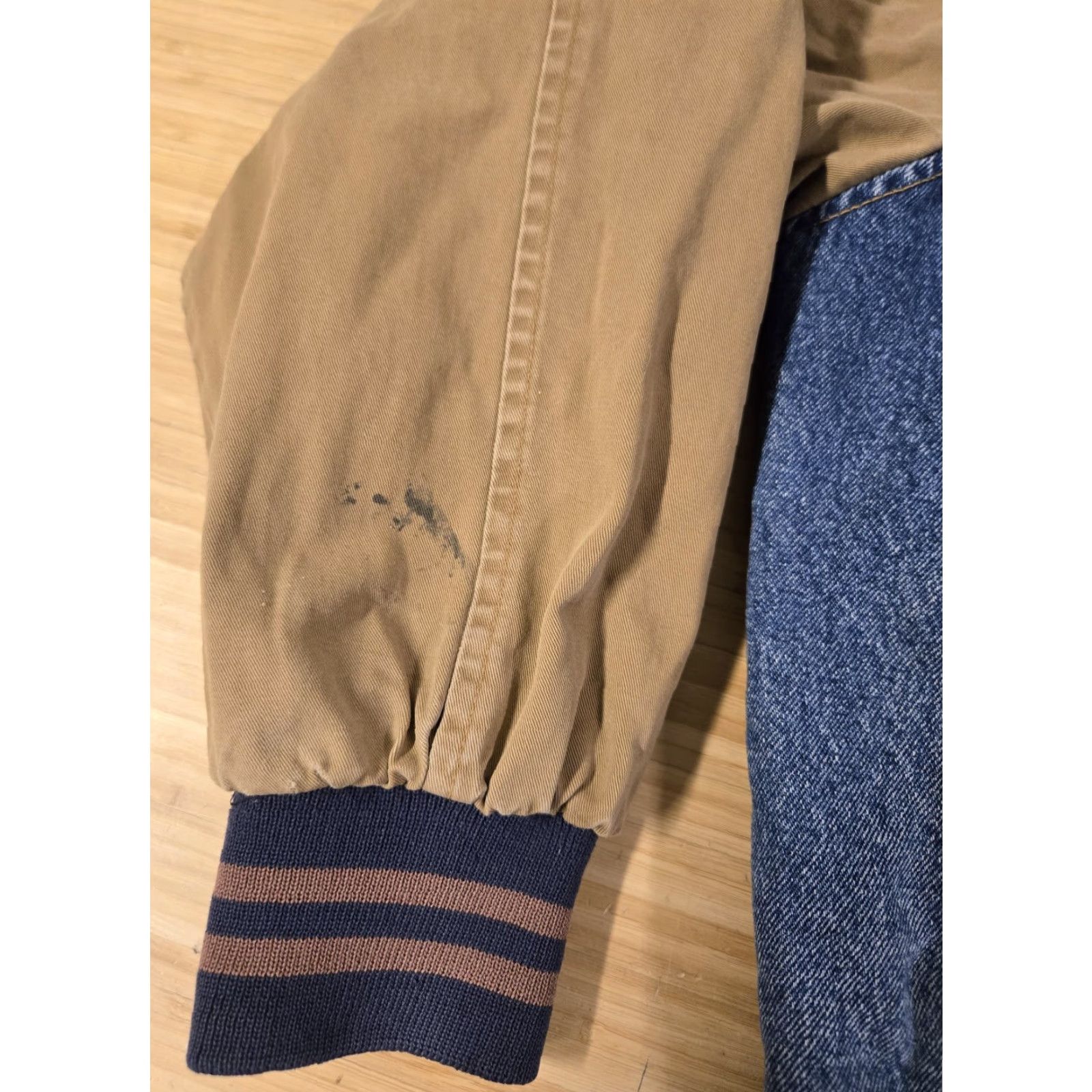 Dunbrooke VINTAGE Dunbrooke Jacket Mens XL Denim Varsity Bomber Snap Front Ideal Patch 90s Size US XL / EU 56 / 4 - 4 Thumbnail