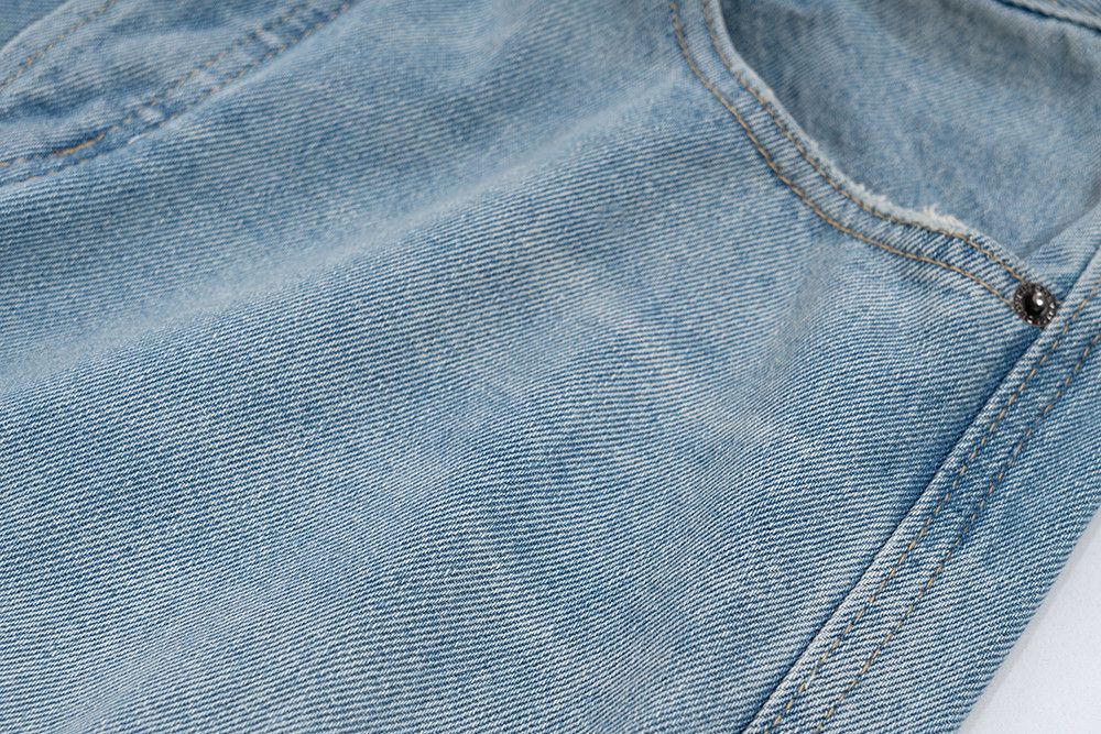 Jean × Vintage Washed faded Distressed Ripped Baggy jeans Size US 36 / EU 52 - 5 Thumbnail