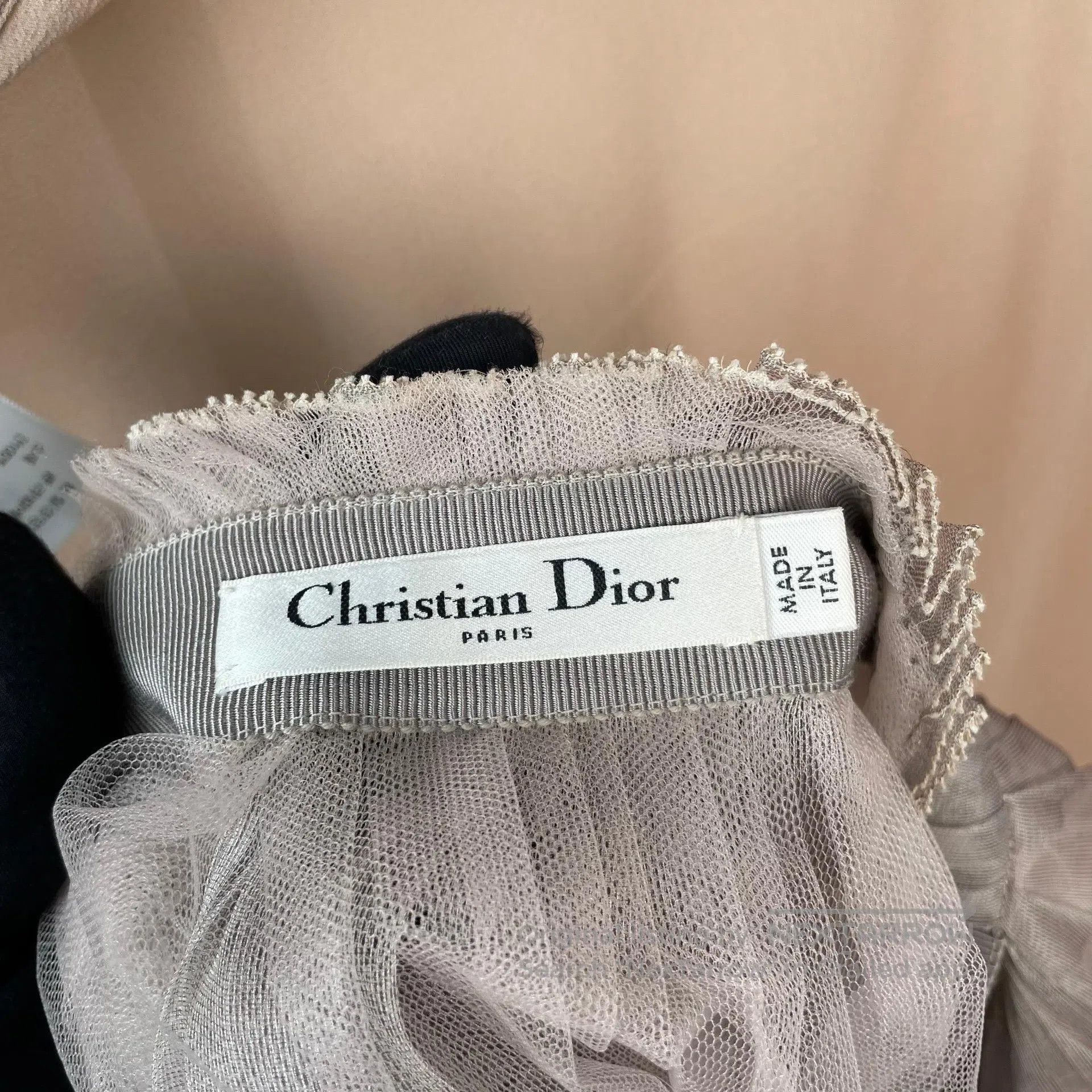 Dior Dior Lotus pink double-layer mesh long half-skirt| Size 35" - 9 Thumbnail