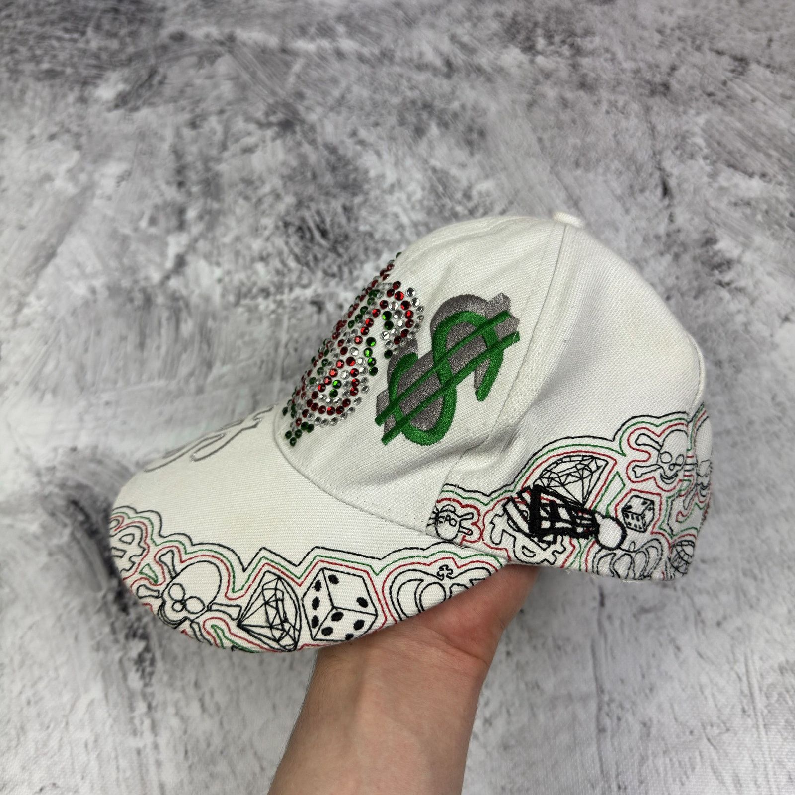 New Era Vintage New Era 2009 White Dollars Embroidered Hat Size ONE SIZE - 2 Thumbnail