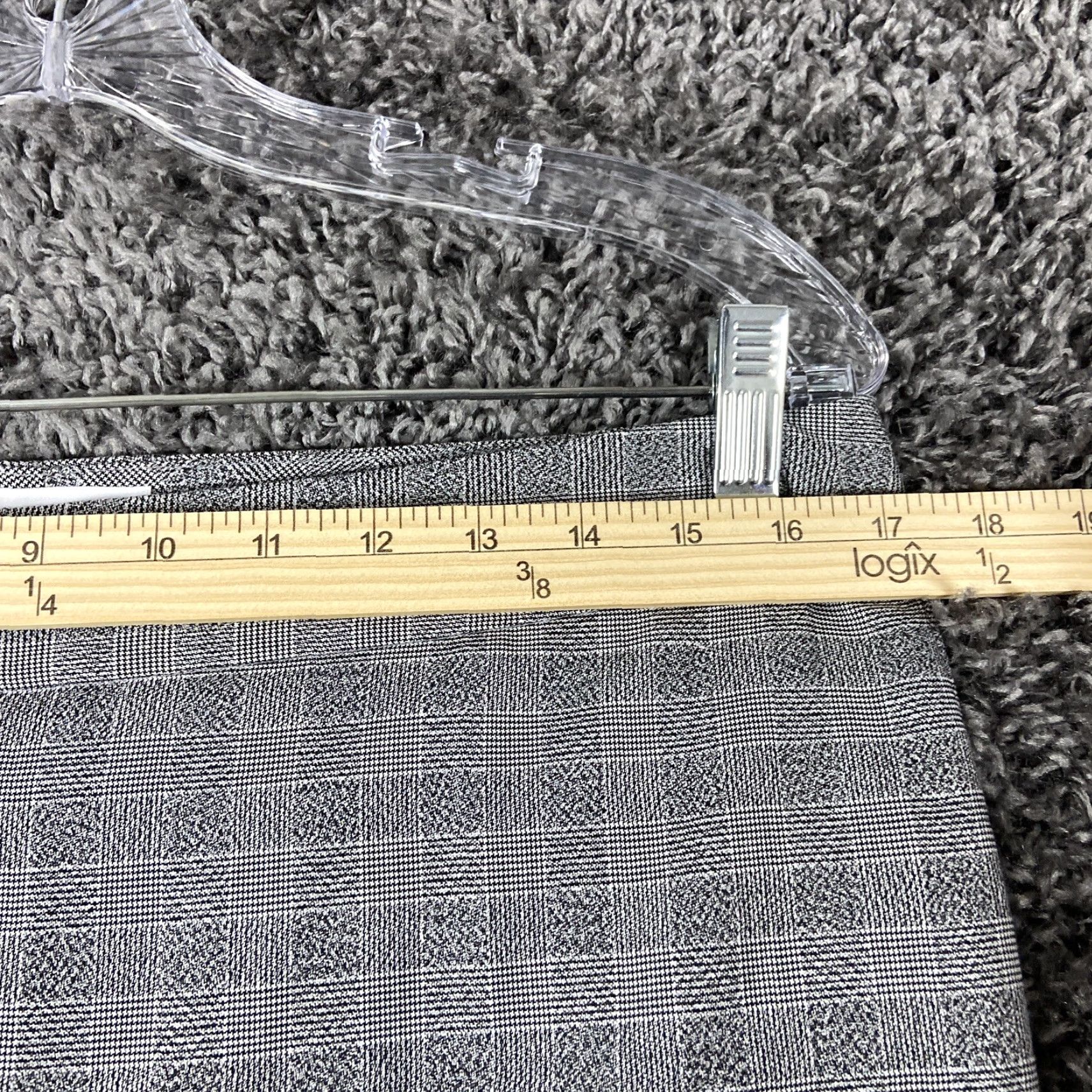 Calvin Klein Calvin Klein Women's Pants Slim Fit Plaid Black Gray Ankle 34x29 Size 24" / US 00 / IT 34 - 7 Thumbnail