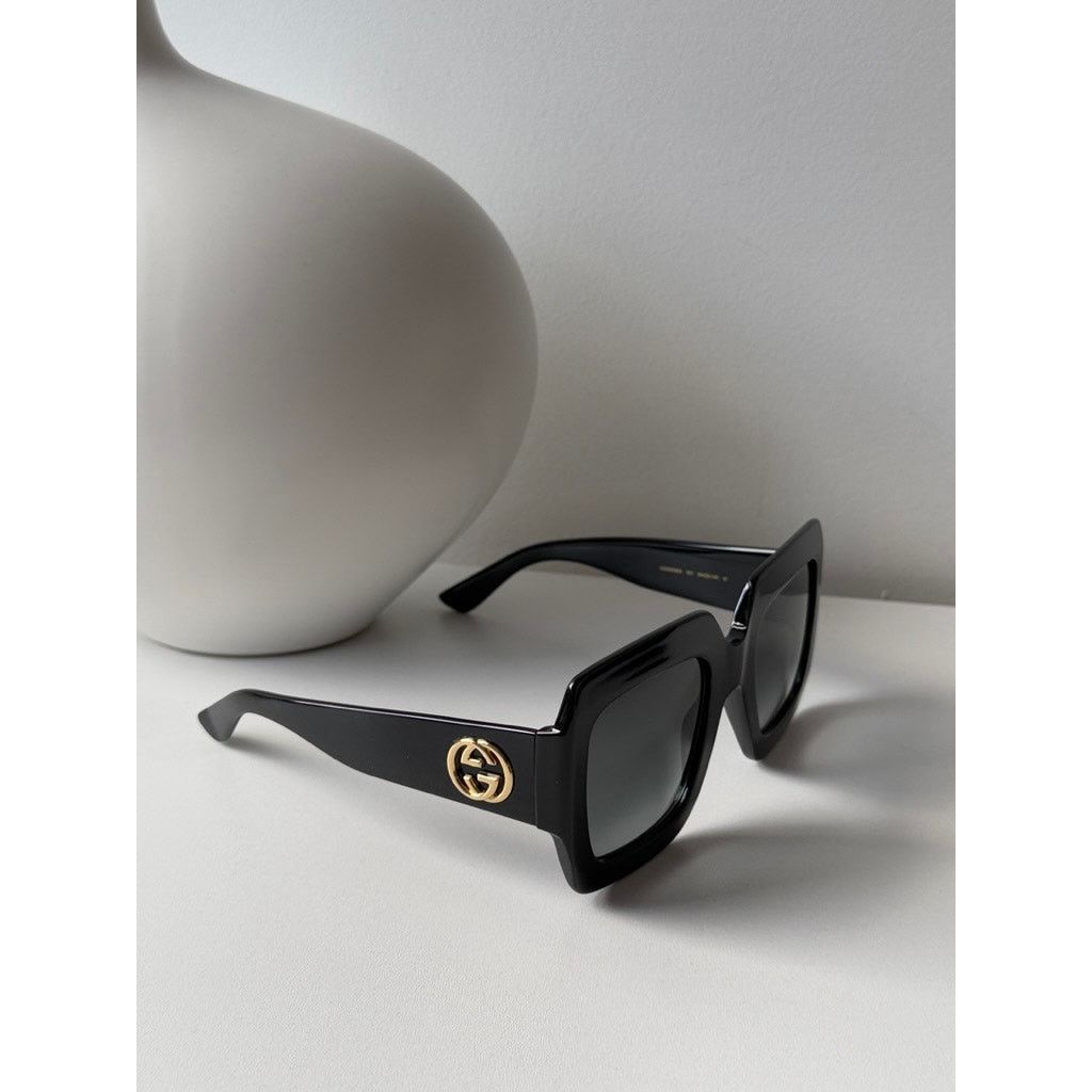 Gucci NEW GUCCI GG0053SN Black Square Sunglasses $420 Size ONE SIZE - 5 Thumbnail