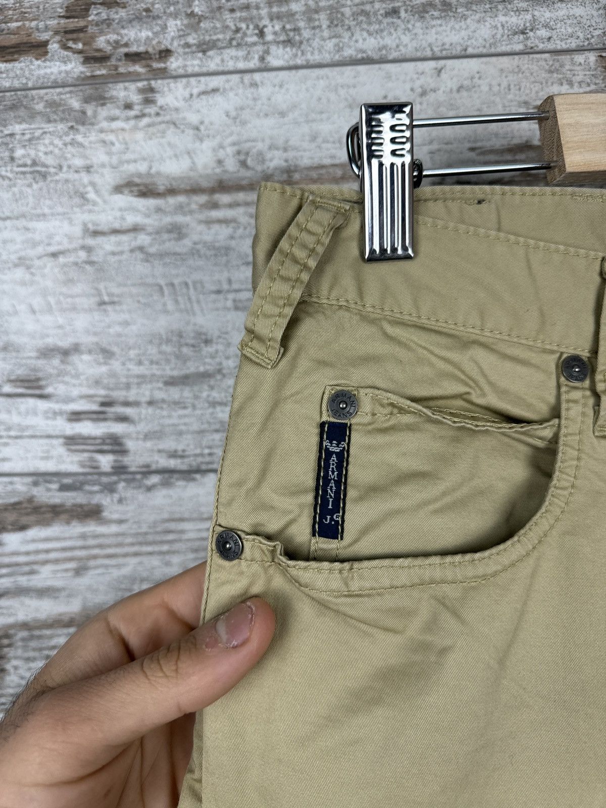 Armani Mens Armani jeans luxury pants metal logo chinos size 30 Size US 30 / EU 46 - 5 Thumbnail