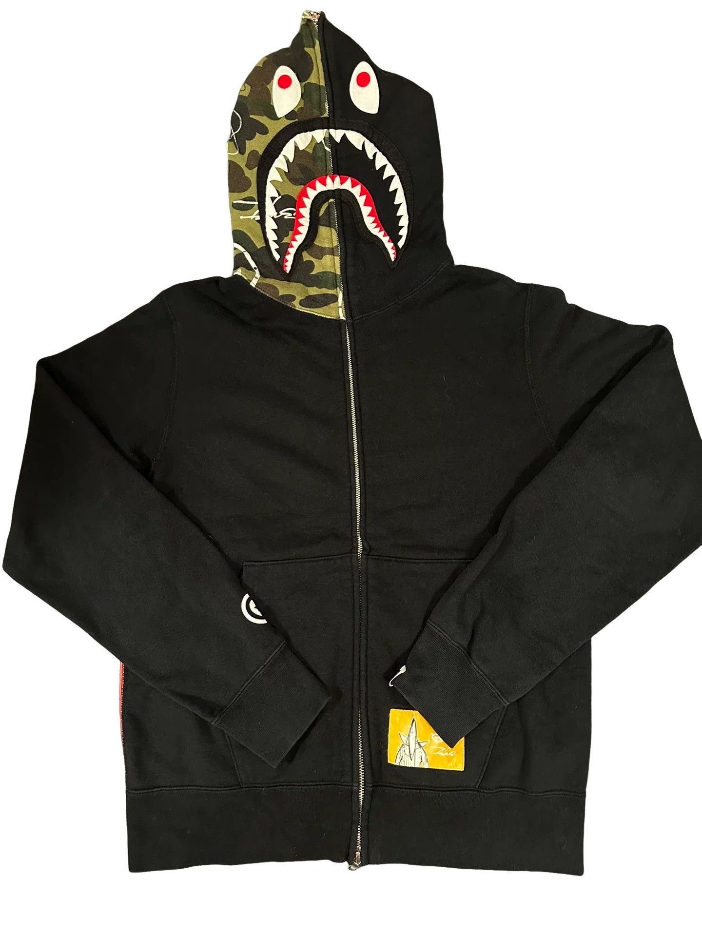 Bape Bape Graffiti Multi-Color Shark Hoodie Size L Size US L / EU 52-54 / 3 - 1 Thumbnail