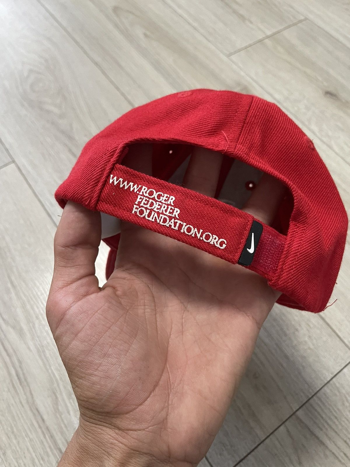 Nike Vintage Nike Roger Federer Cap Hat Tennis Red Size ONE SIZE - 4 Thumbnail