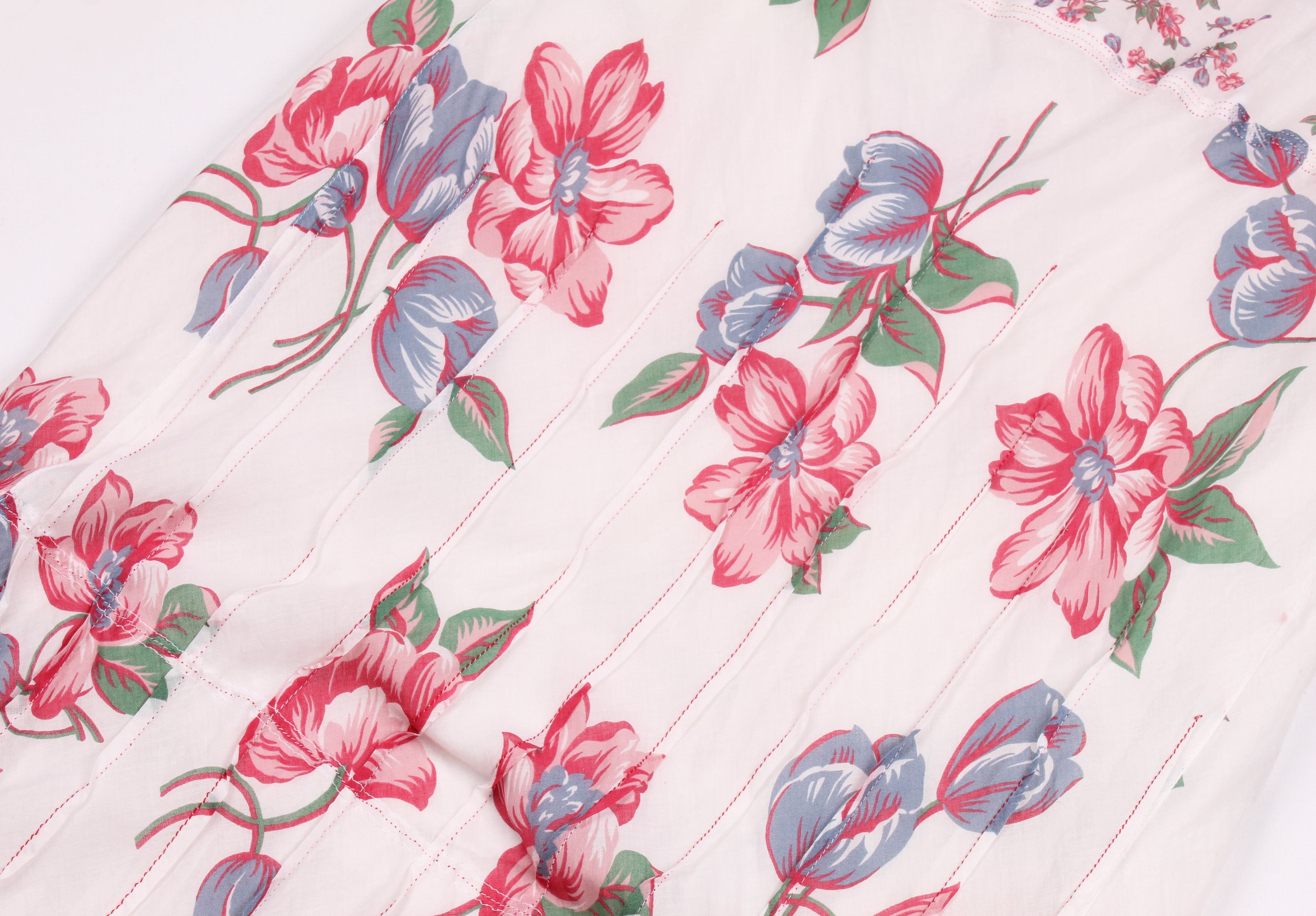 Marithe + Francois Girbaud Vintage Marithe Francois Girbaud Floral Cottagecore Skirt Size 34" / US 12 / IT 48 - 10 Thumbnail