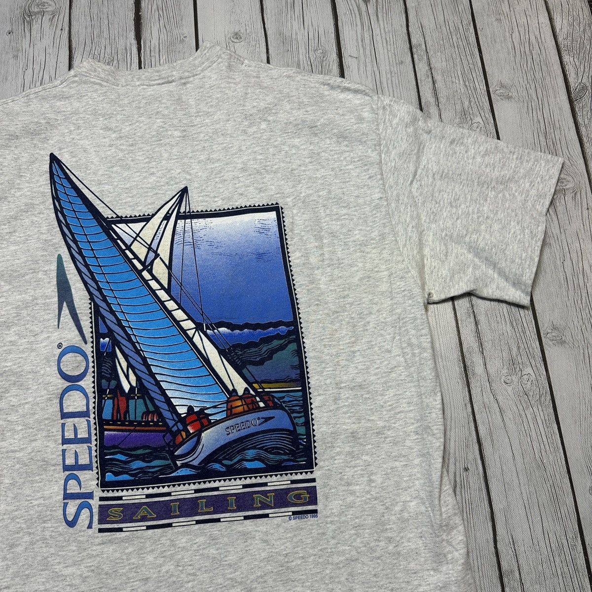 Speedo × Vintage Vintage Speedo Sailing tee Size US XL / EU 56 / 4 - 3 Thumbnail