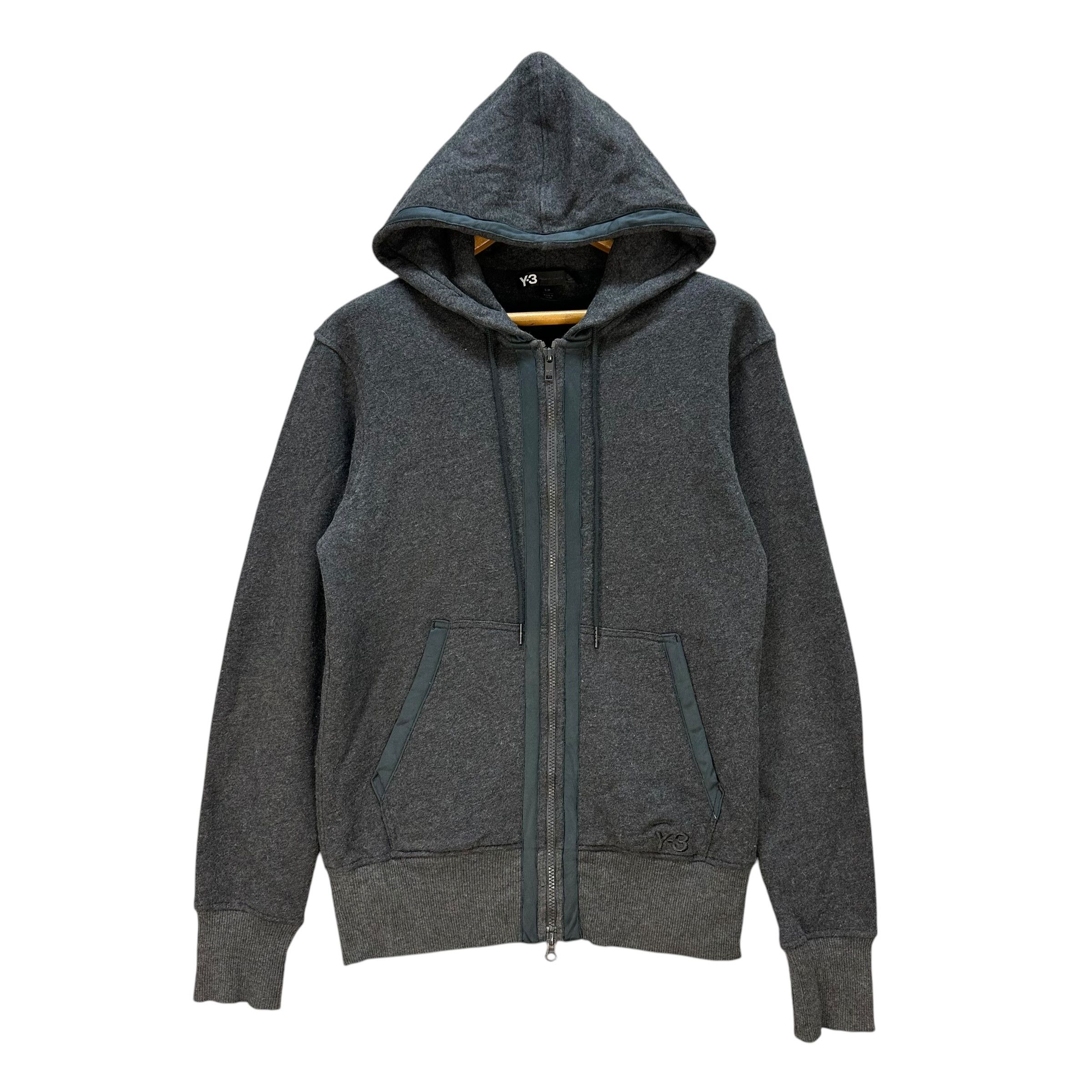 【90~00s_vintage】Y’sヨウジヤマモト WoolZipHoodie Y-3 × Yohji Yamamoto Adidas Y-3 x Yohji Yamamoto Check Board Wool
