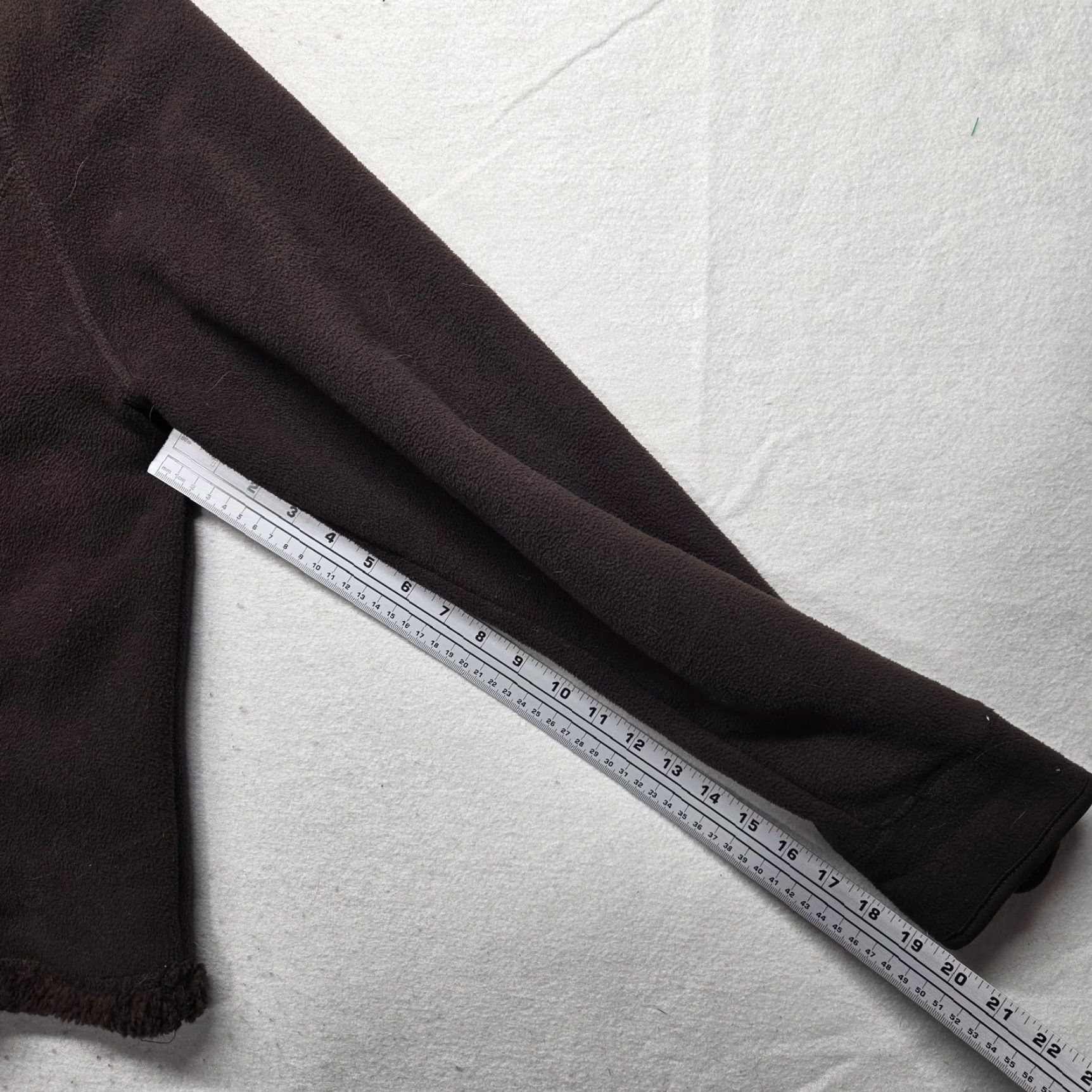 Faded Glory Faded Glory Jacket Fleece Solid Brown Hood Long Sleeve Adult Women's XL Brown Faded Glory Jacket, Solid, Fleece, Hooded, Zip, Regular Fit, Women Size XL / US 12-14 / IT 48-50 - 7 Thumbnail