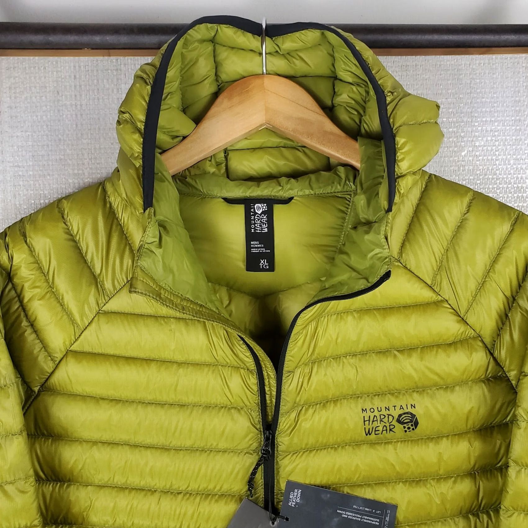 Mountain Hardwear MOUNTAIN HARDWEAR Ghost Whisperer 2 Jacket XL Moss Green Mens Down 800 Full Zip New with Tags Include Hood Winter Ski Snowboard Sports Jacket Size US XL / EU 56 / 4 - 3 Thumbnail