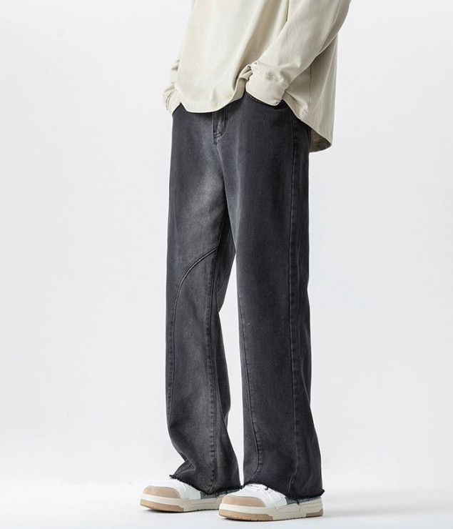Japanese Brand Men's Retro Loose Casual Slightly Flared Straight Leg Jeans Size US 32 / EU 48 - 4 Thumbnail