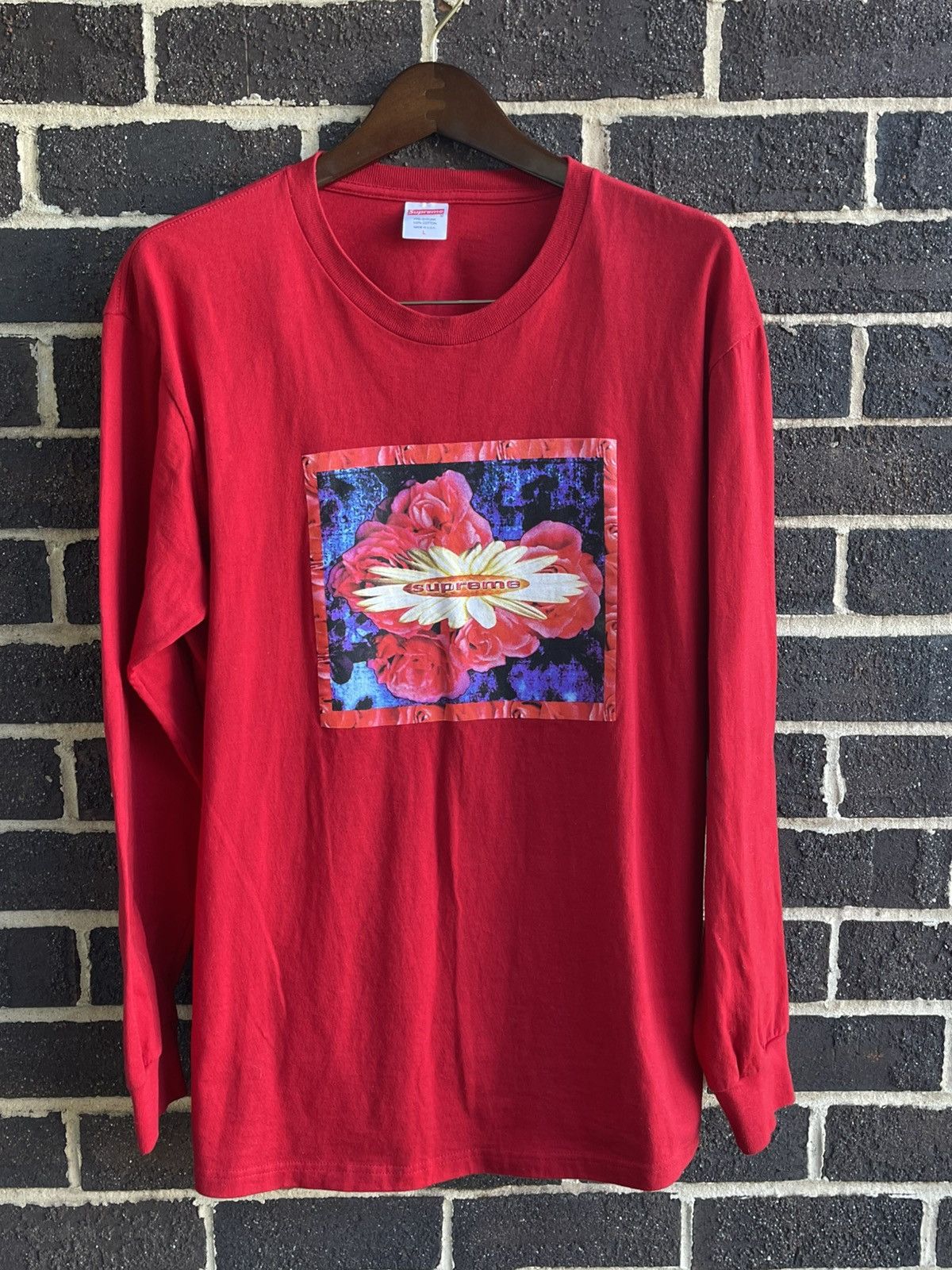 Supreme Supreme Red Long Sleeve Shirt szL Size US L / EU 52-54 / 3 - 1 Thumbnail