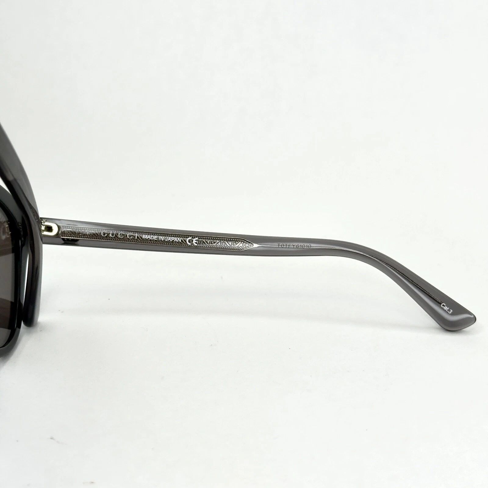 Gucci GUCCI GG0082S 0082 Oversized Crystal Black Sunglasses 002 Size ONE SIZE - 3 Thumbnail