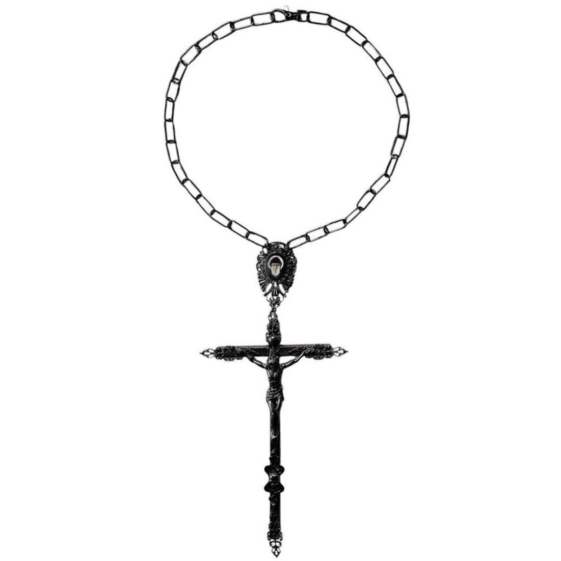 アクセサリー archive jean paul gaultier necklace Jean Paul Gaultier 90S Sample 1/1 Gothic JPG Logo 5 Skull